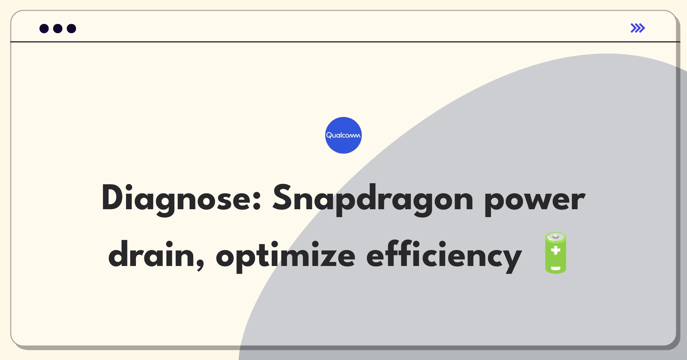 Product Management Root Cause Analysis Question: Investigating Qualcomm Snapdragon chipset battery life decrease