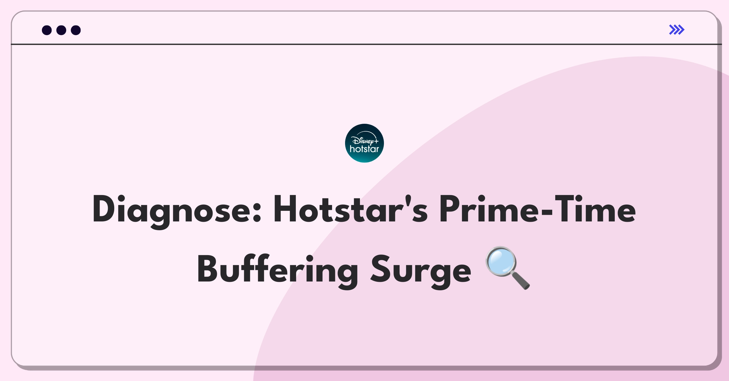 Product Management Root Cause Analysis Question: Investigating sudden increase in Hotstar buffering during peak hours