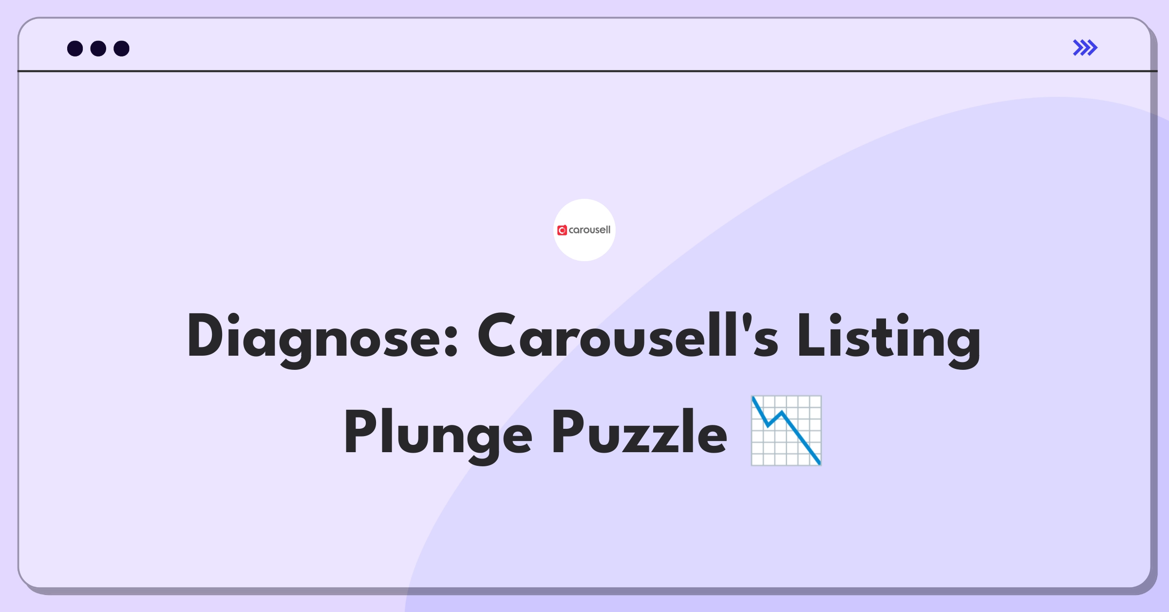 Product Management Root Cause Analysis Question: Investigating sudden drop in Carousell app's new listings metric