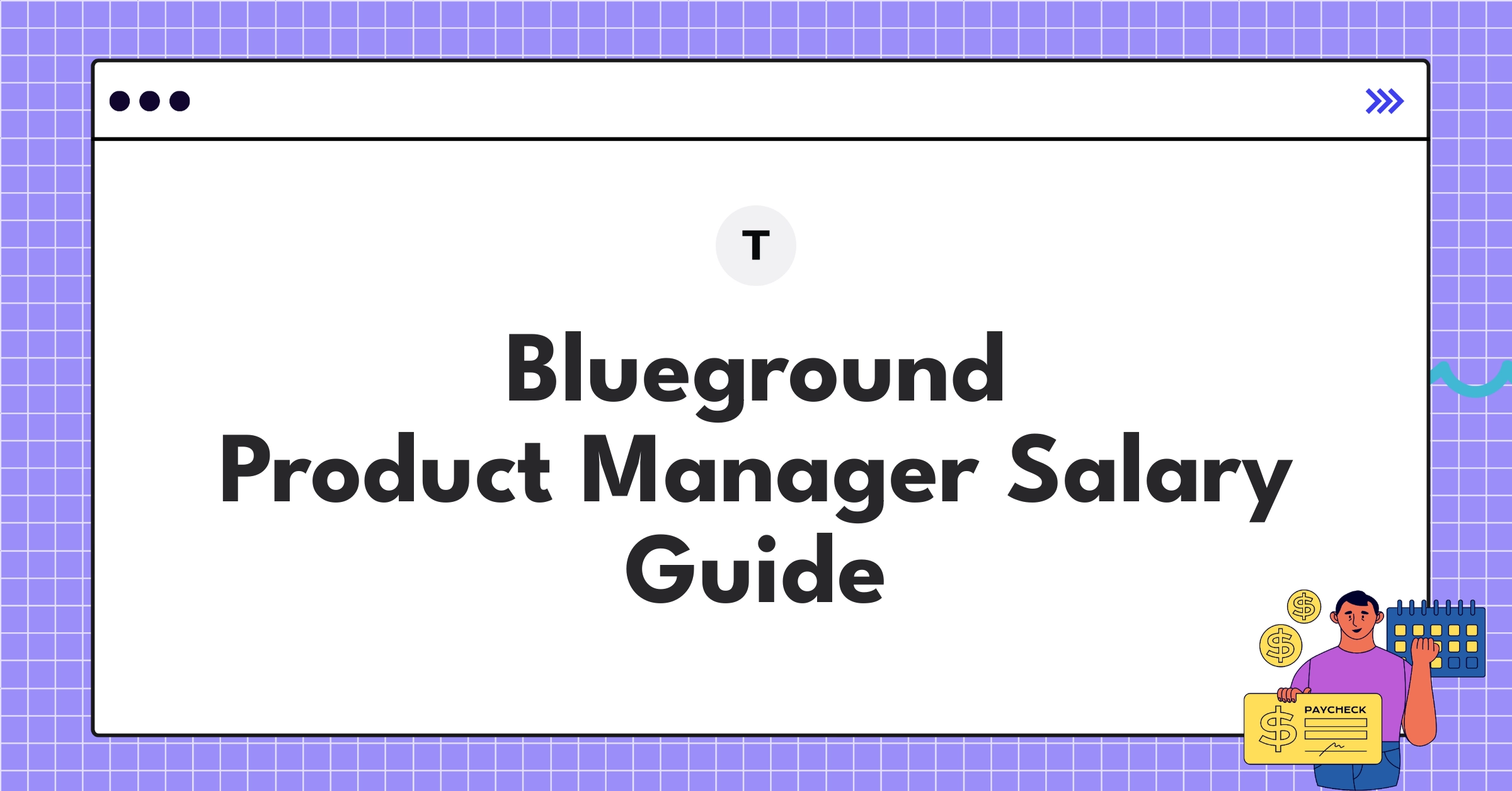 Infographic showing Blueground Product Manager salary components and ranges for 2025