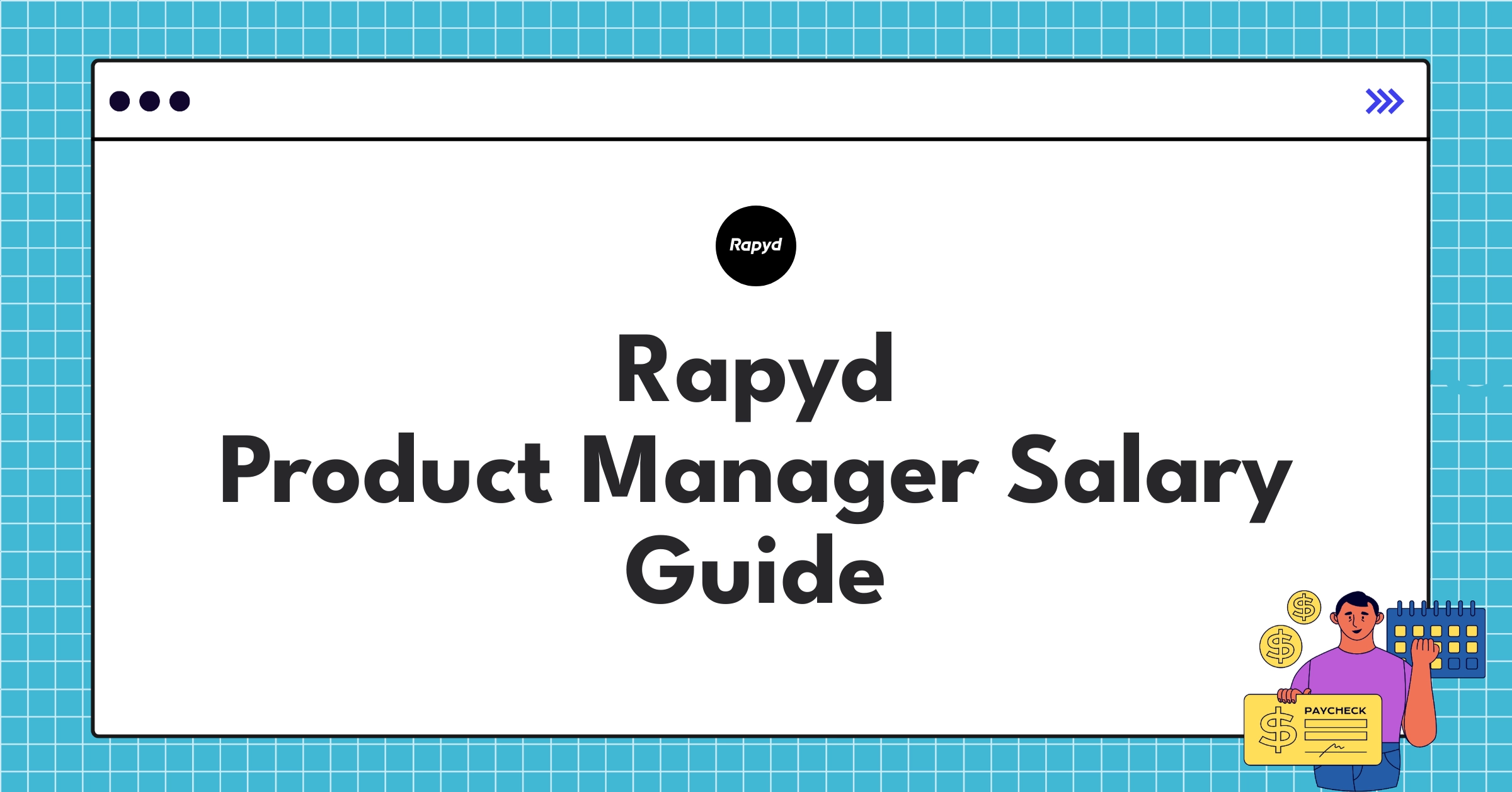 Infographic showing Rapyd product manager salary components including base pay, bonuses, and equity
