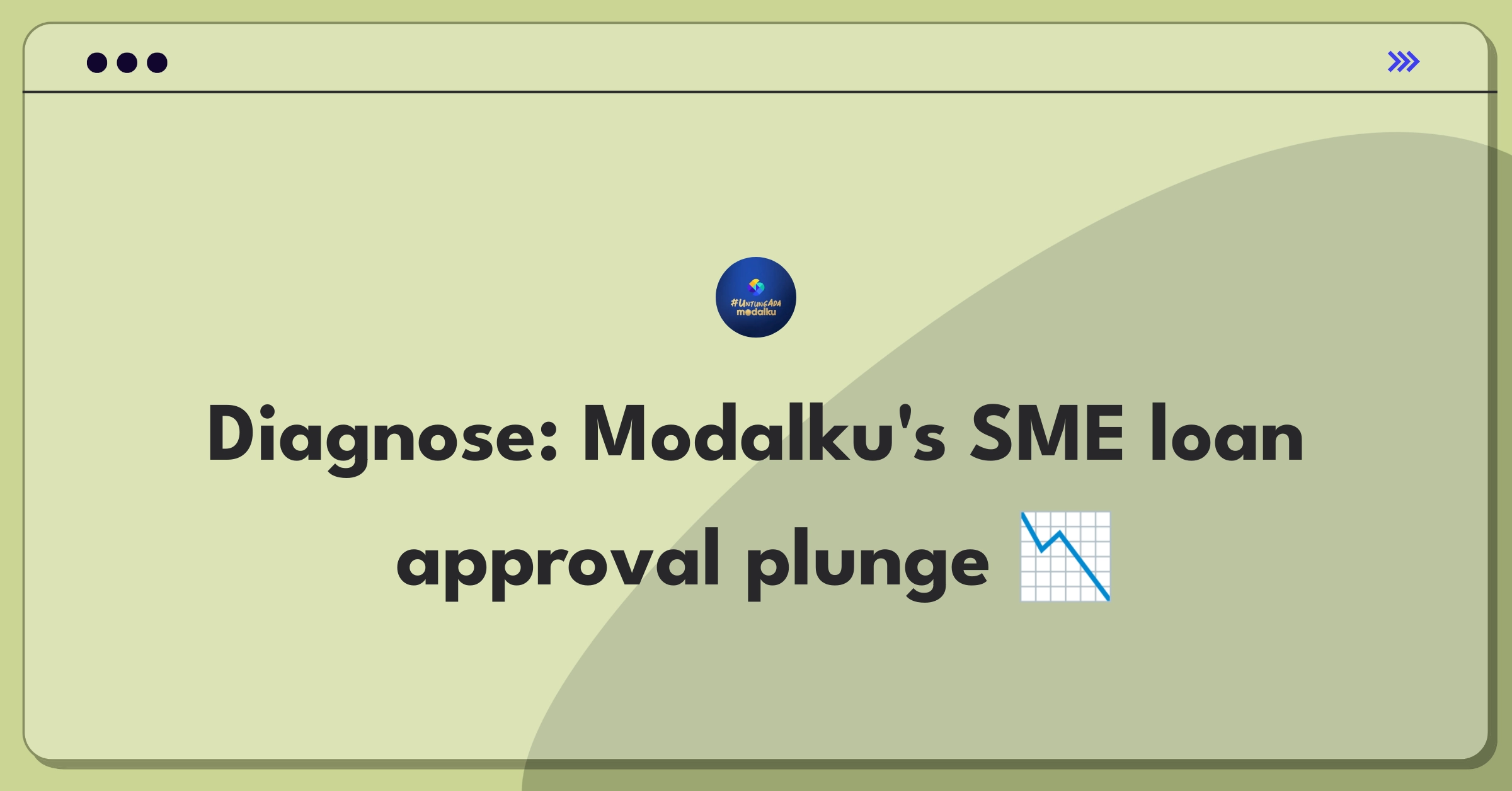 Product Management Root Cause Analysis Question: Investigating SME loan approval rate decline for fintech company