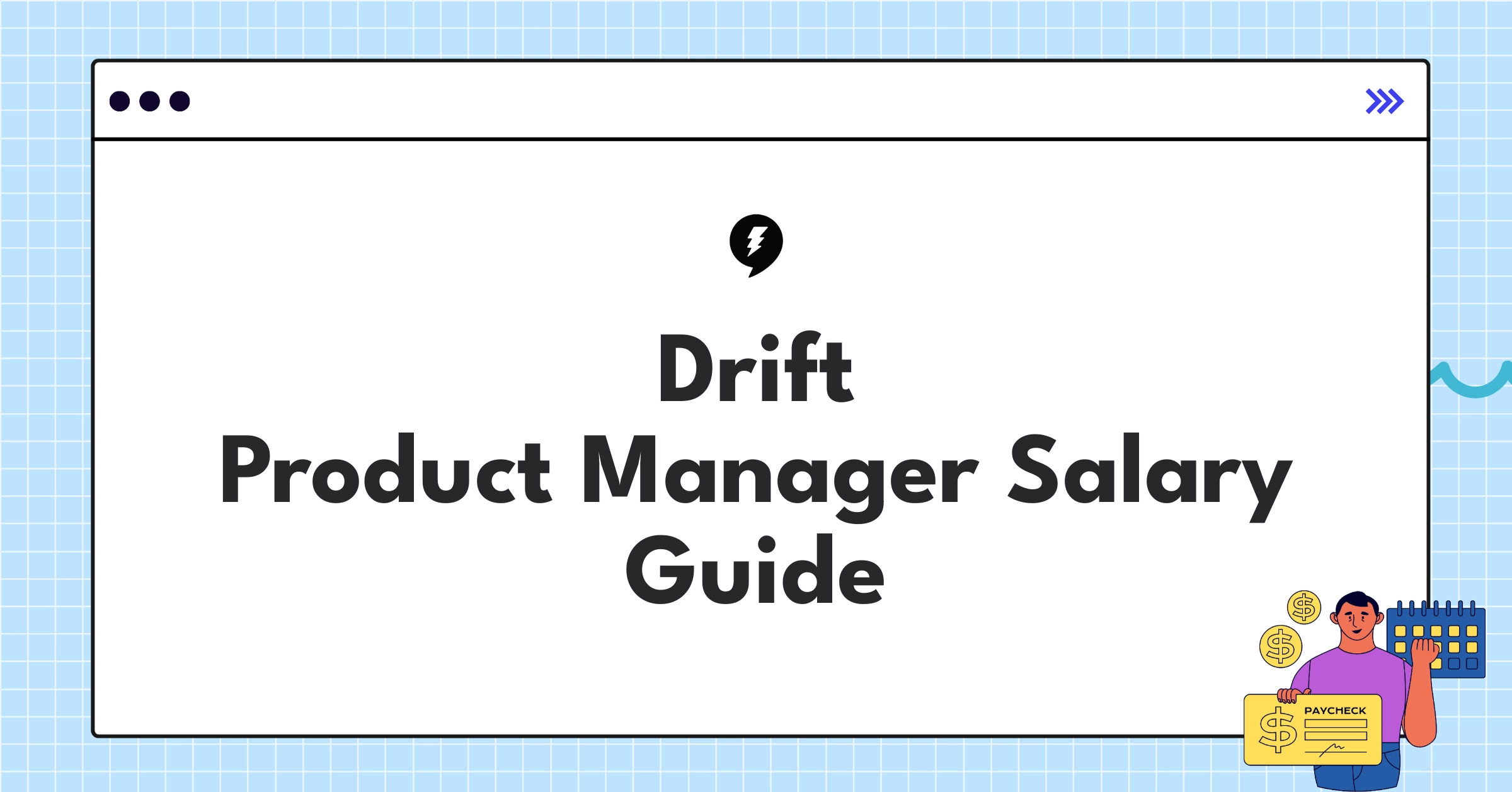 Detailed chart showing Drift Product Manager salary components including base pay, bonuses, and equity