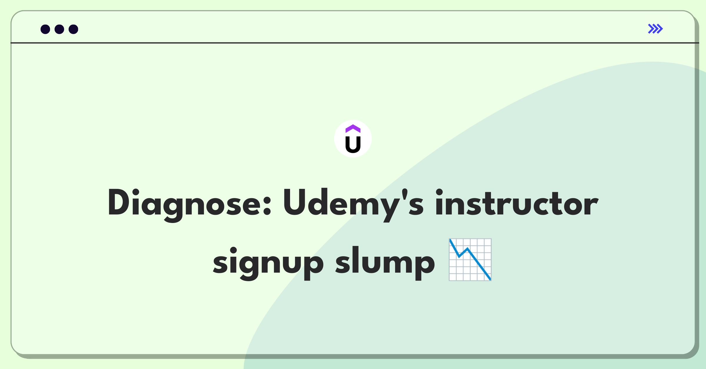 Product Management Root Cause Analysis Question: Investigating decline in Udemy instructor signups