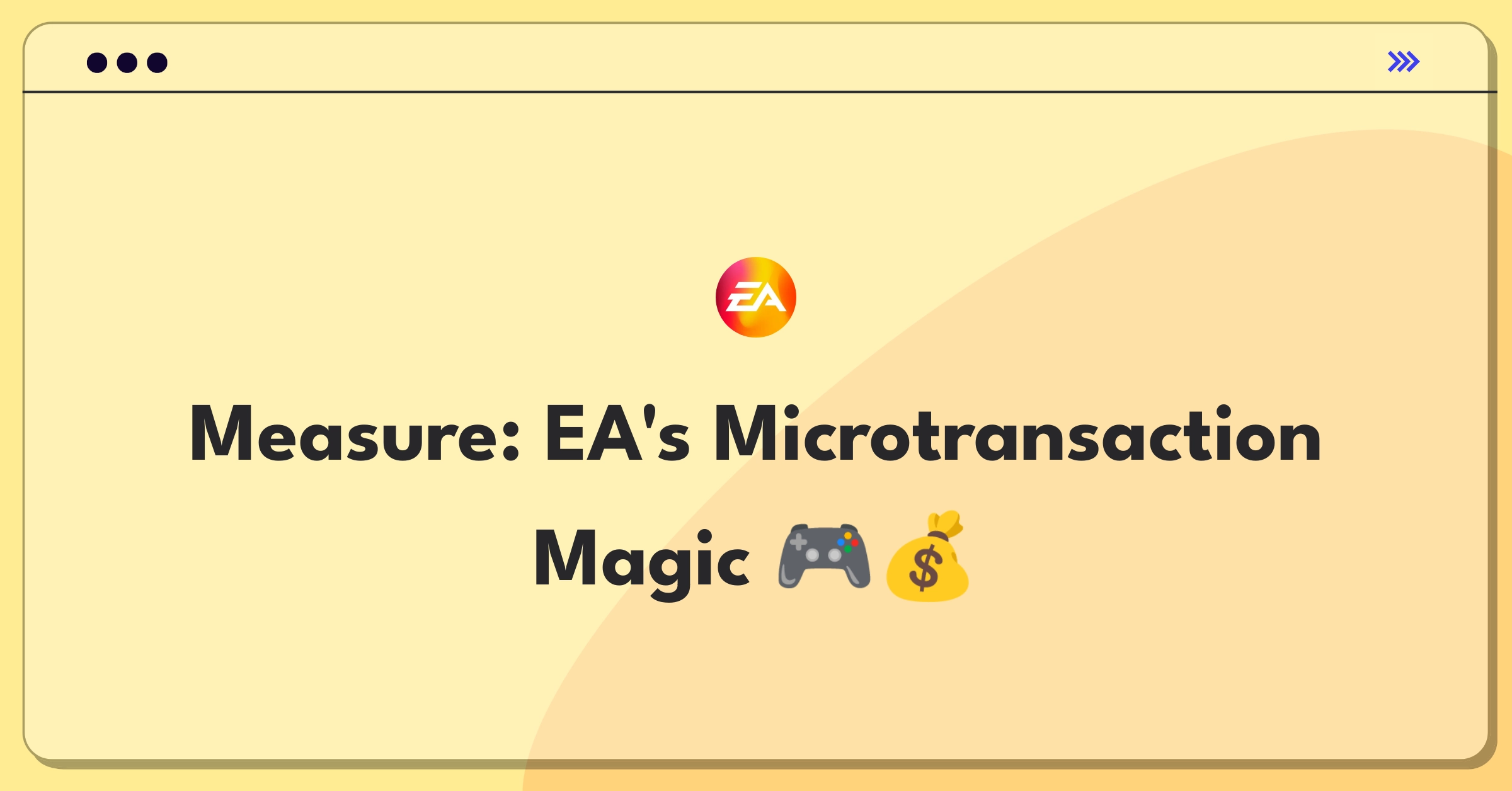 Product Management Metrics Question: Evaluating Electronic Arts' in-game microtransaction system performance