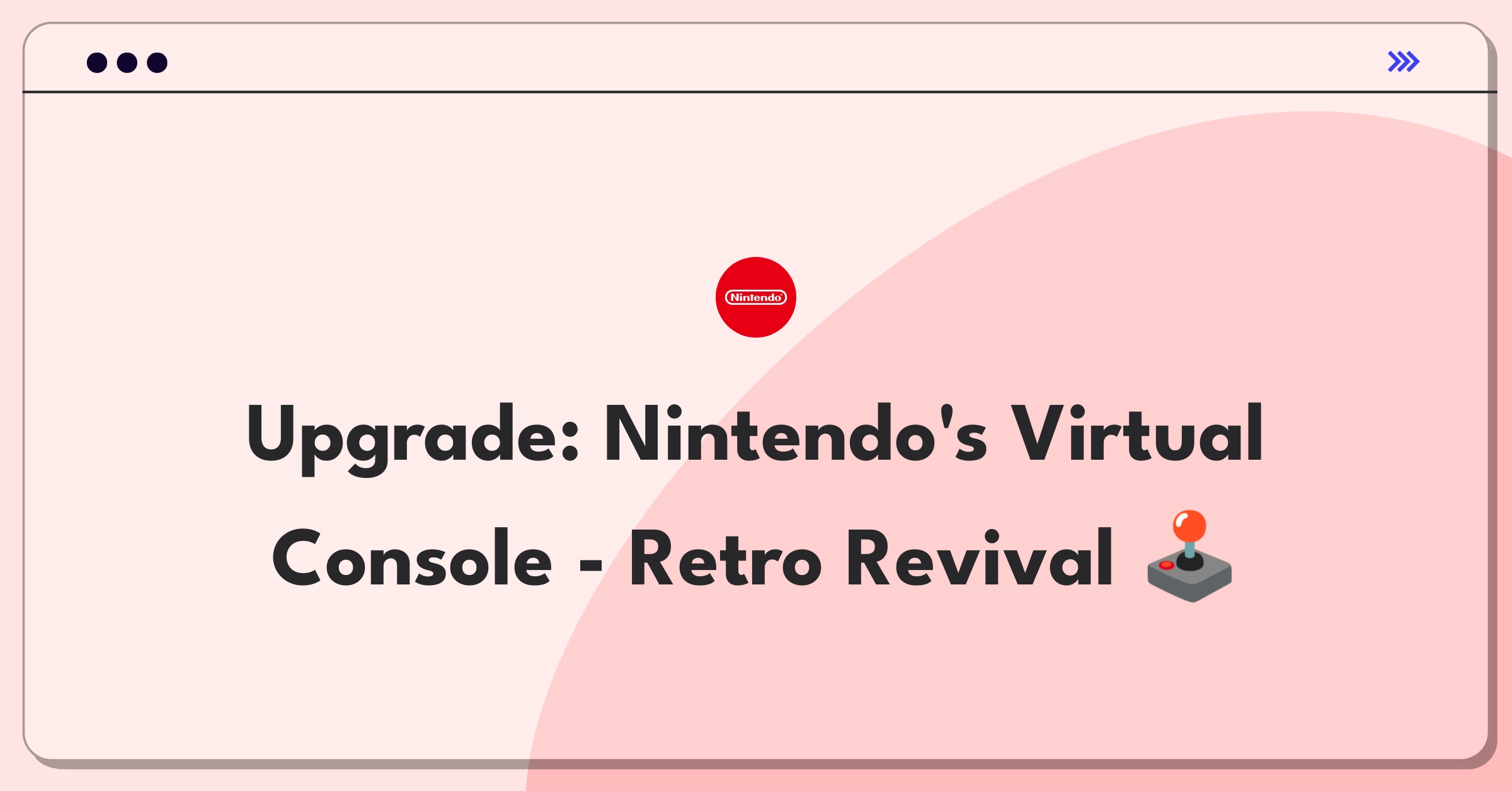 Product Management Improvement Question: Enhancing Nintendo's Virtual Console for better classic game showcasing