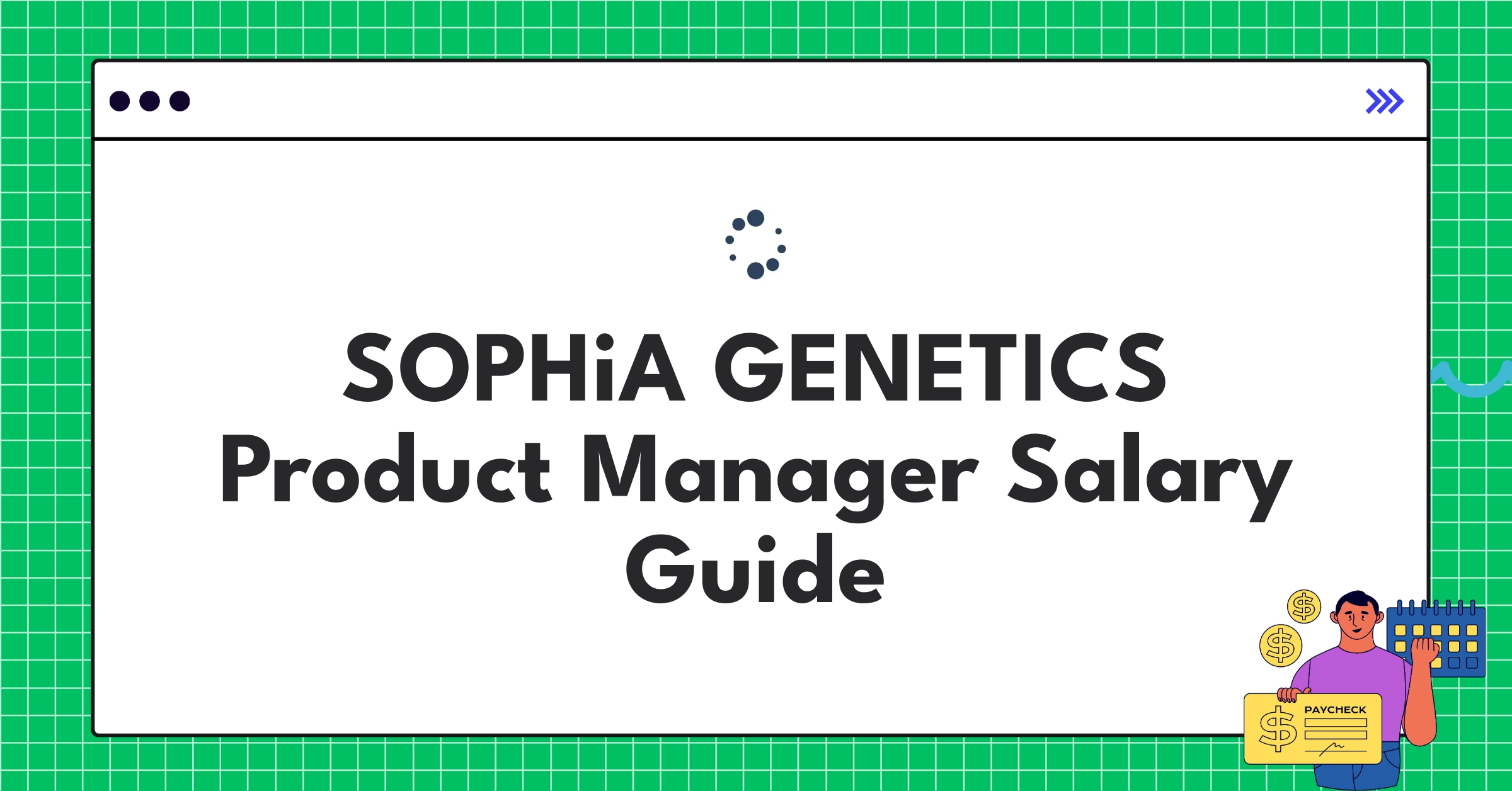 Infographic showing SOPHiA GENETICS product manager salary components and career levels