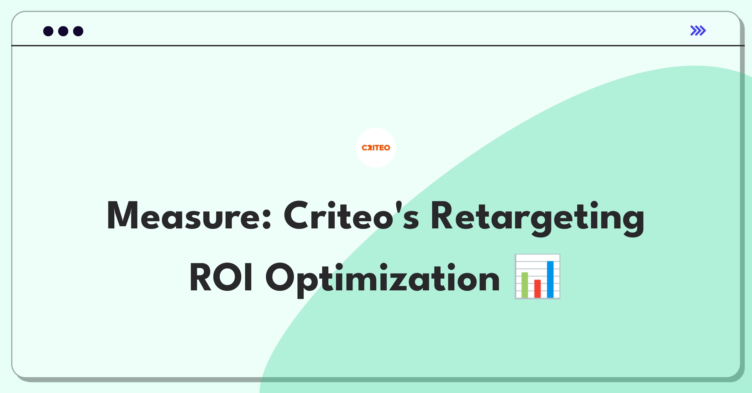 Product Management Analytics Question: Measuring success of Criteo's retargeting solution with key performance indicators