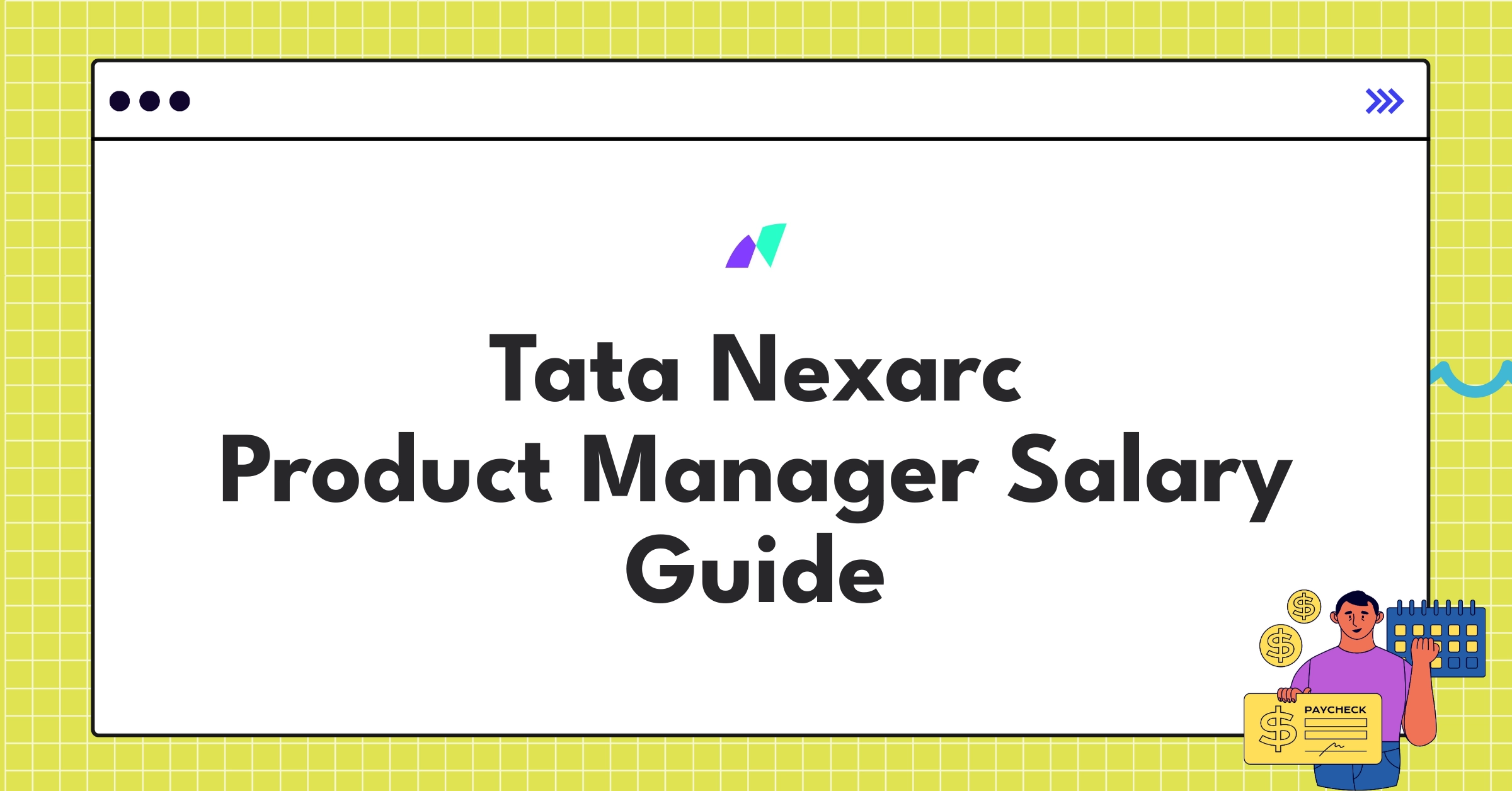 Tata Nexarc Product Manager compensation chart showing salary ranges and career progression