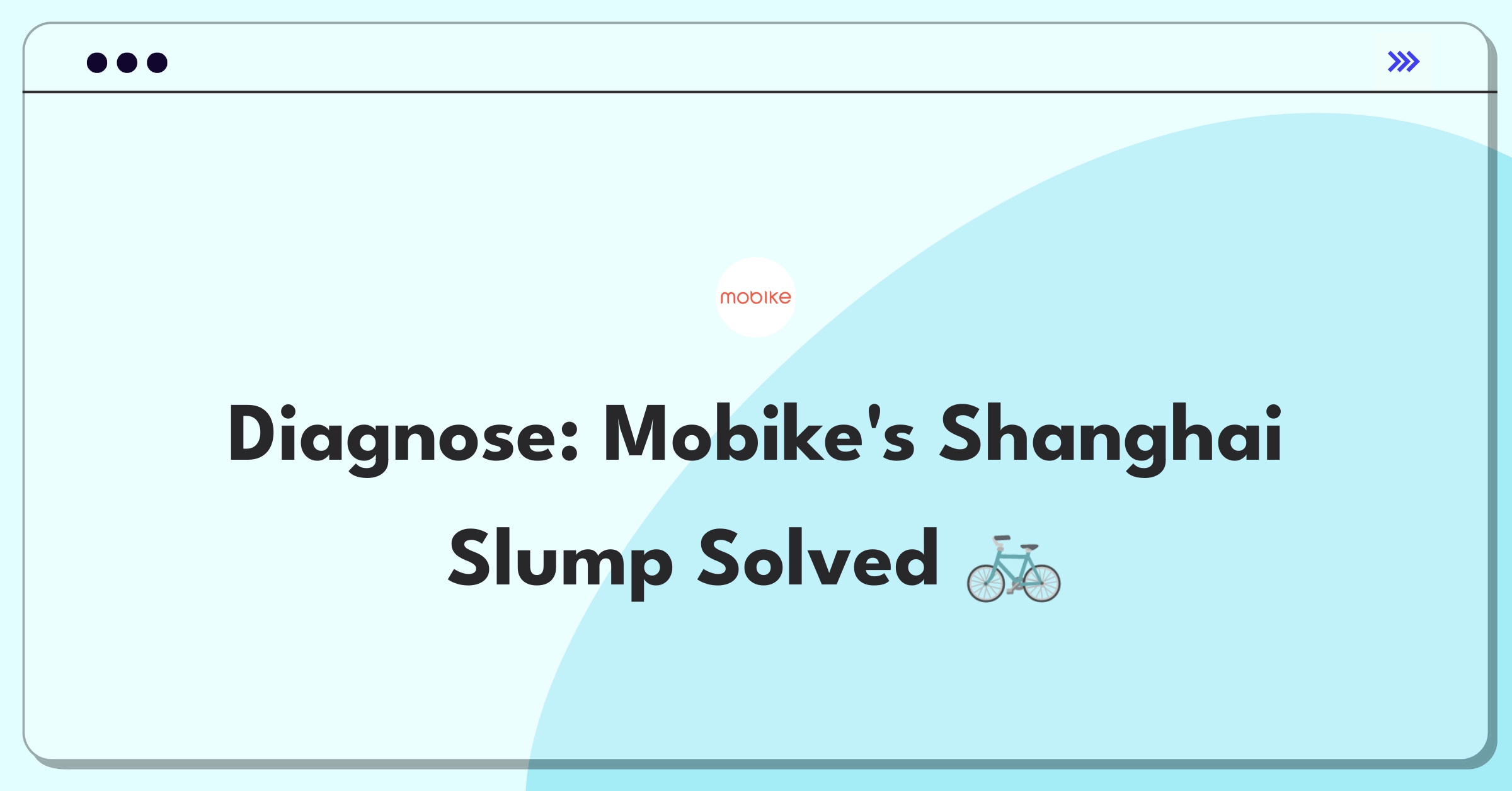 Product Management Root Cause Analysis Question: Investigating Mobike's bicycle utilization rate decline in Shanghai