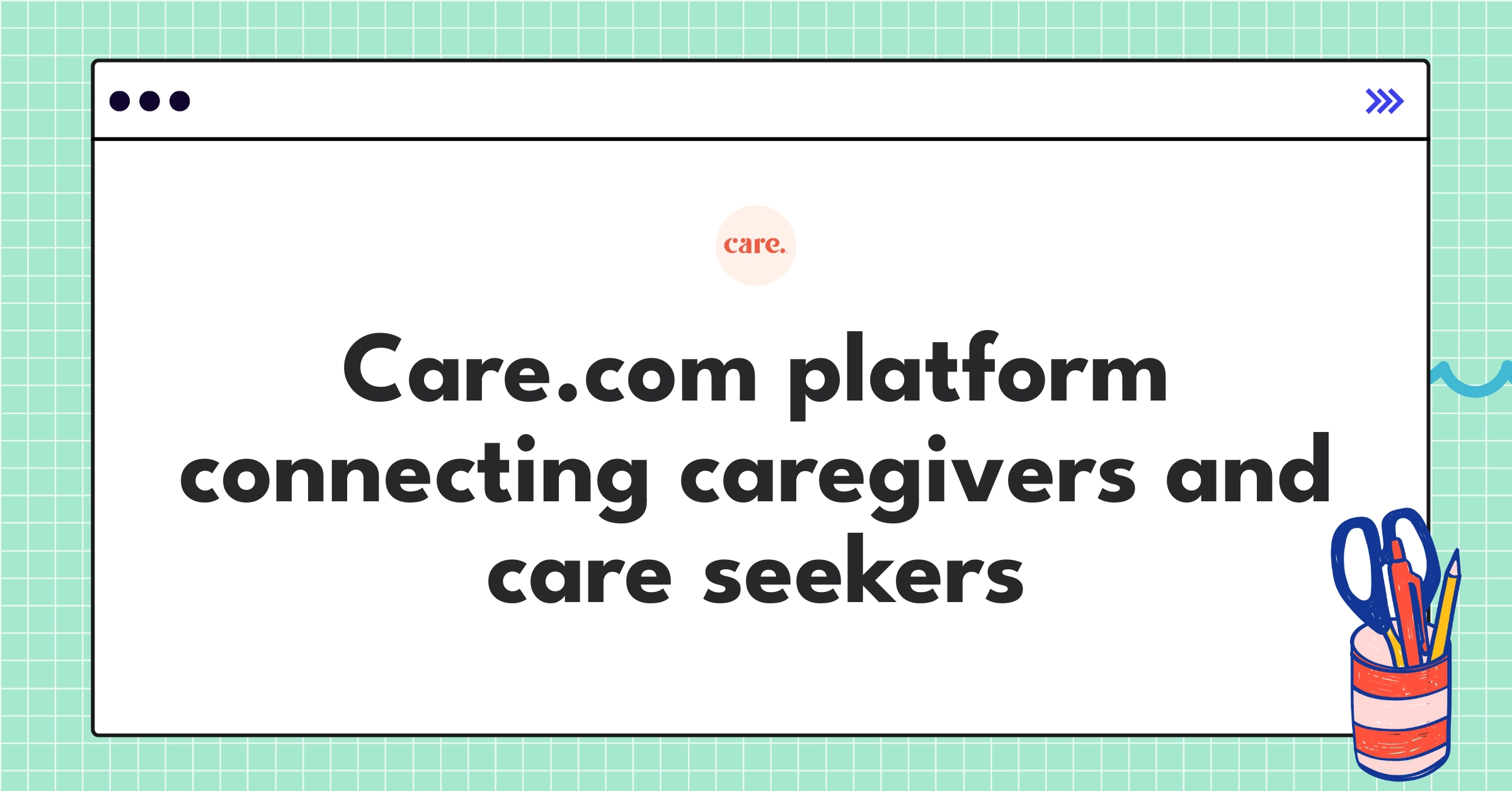 Care.com marketplace interface showcasing caregiver profiles and service categories for seamless care matching