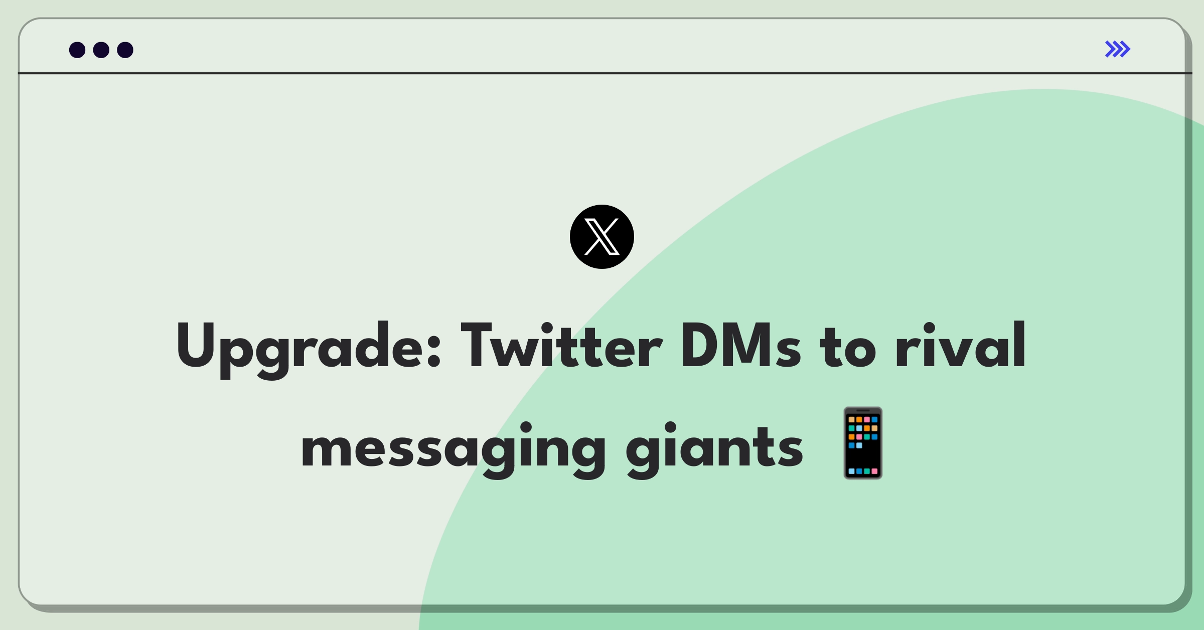 Product Management Improvement Question: Enhancing Twitter's direct messaging to compete with other apps