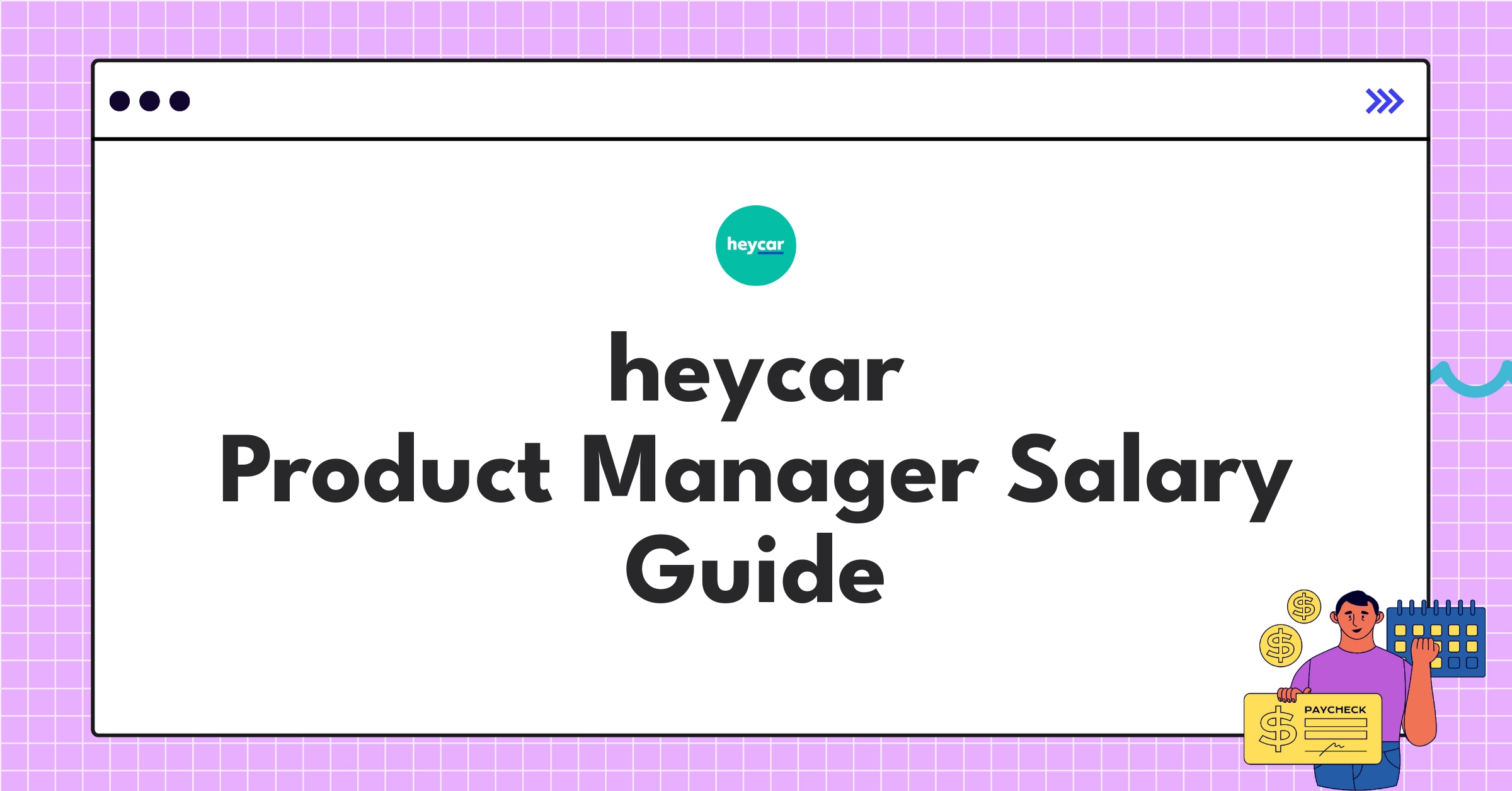 Detailed heycar Product Manager salary structure infographic showing base pay, bonuses, and equity components