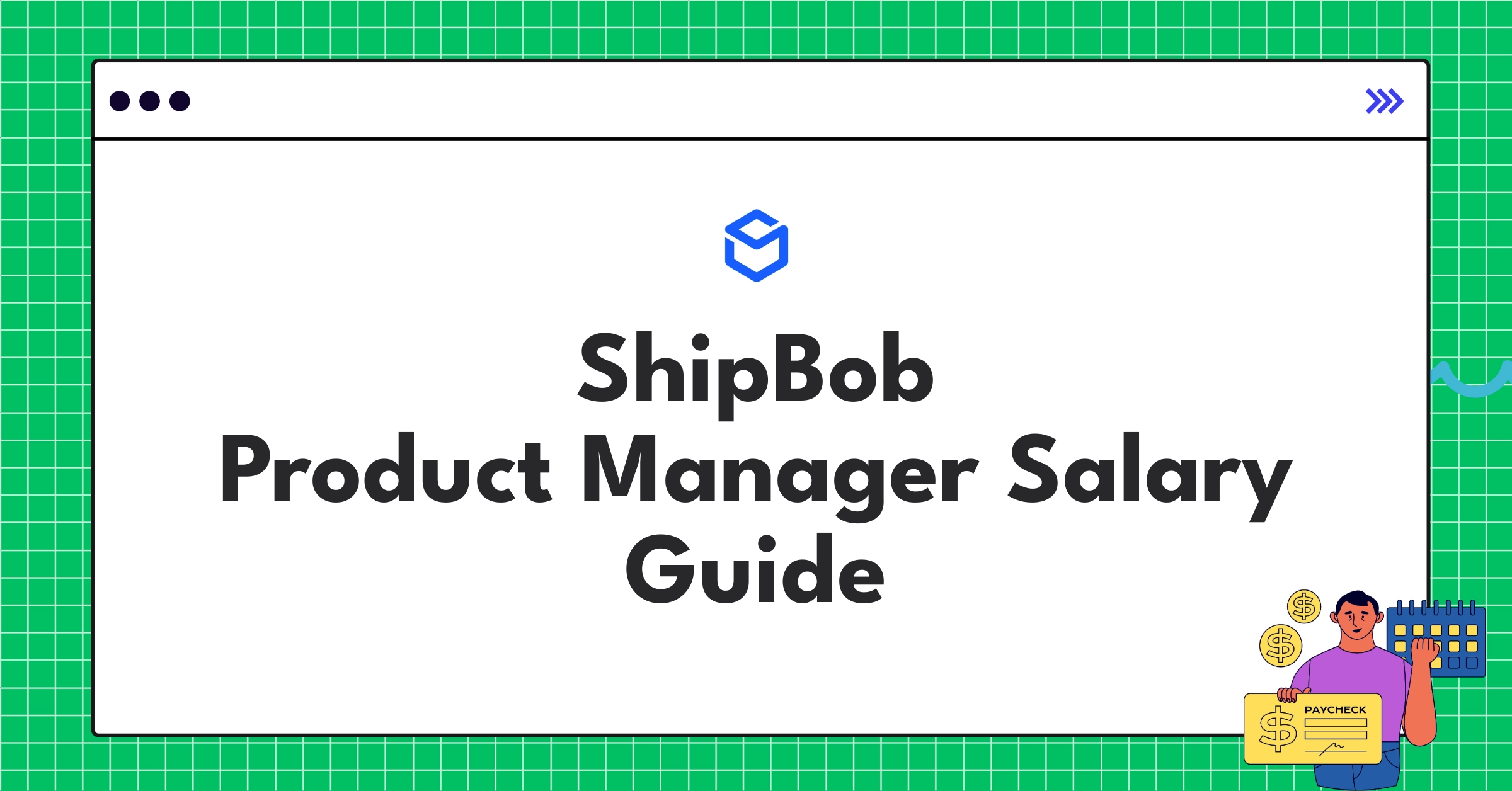 Infographic showing ShipBob Product Manager salary components and progression for 2025