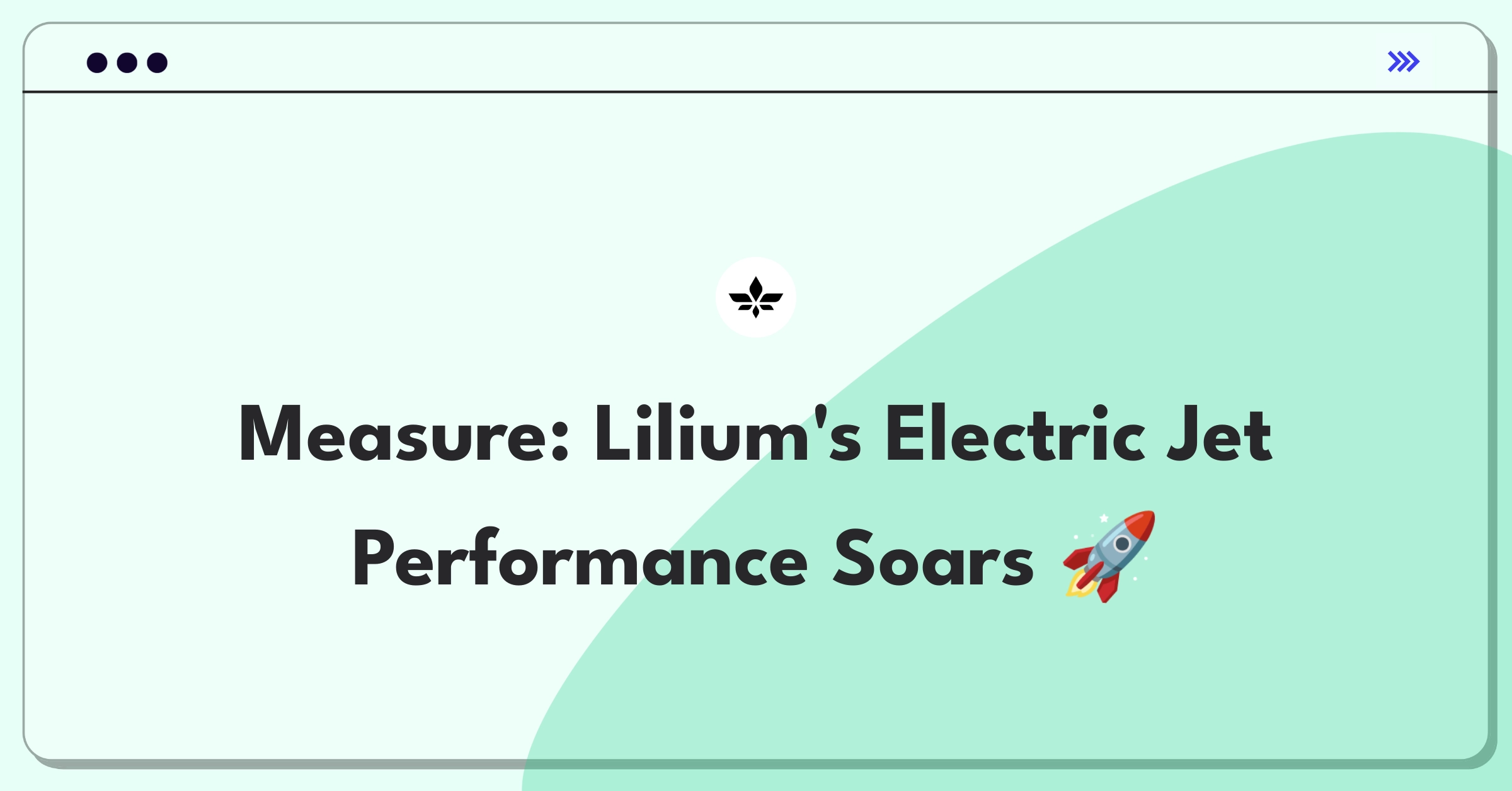 Product Management Success Metrics Question: Evaluating electric jet propulsion system for urban air mobility