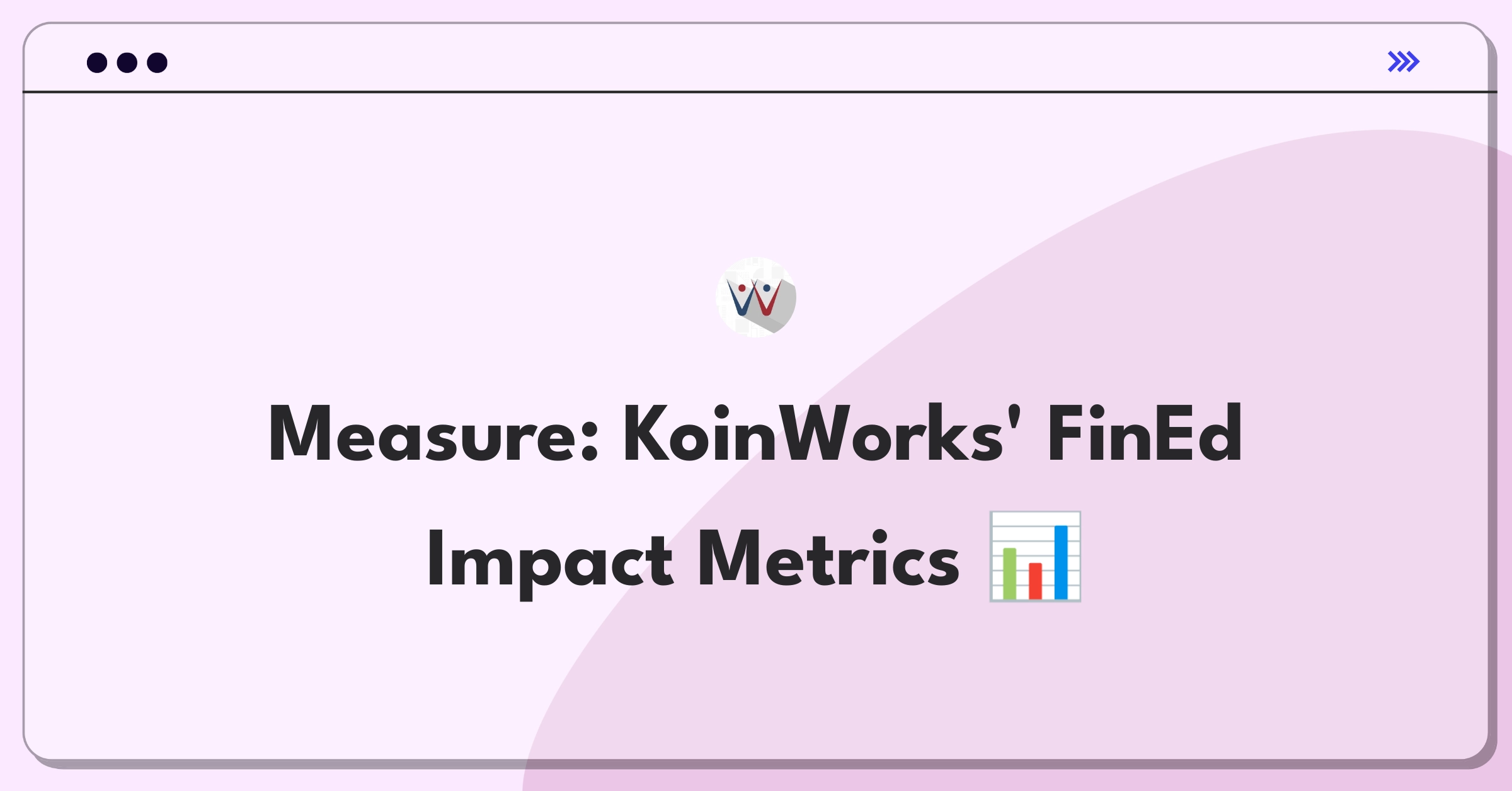 Product Management Success Metrics Question: Defining KoinWorks financial education content success