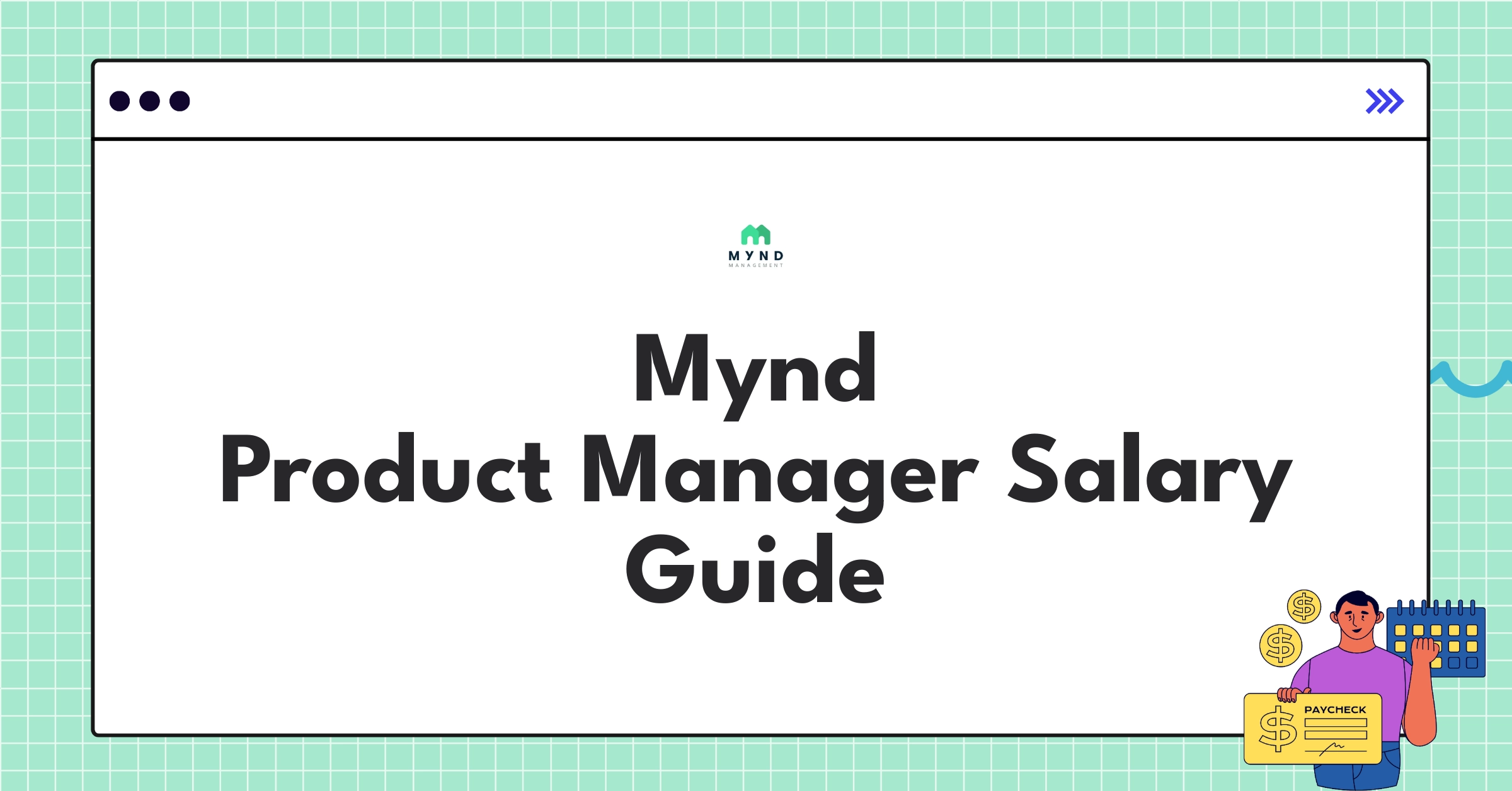 Detailed infographic showing Mynd Product Manager salary components and comparison with industry standards