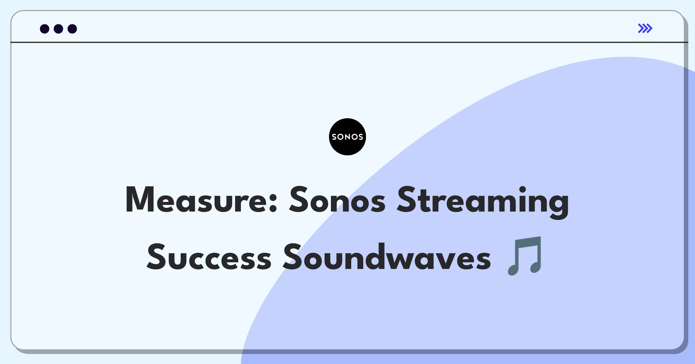 Product Management Analytics Question: Measuring success metrics for Sonos streaming service