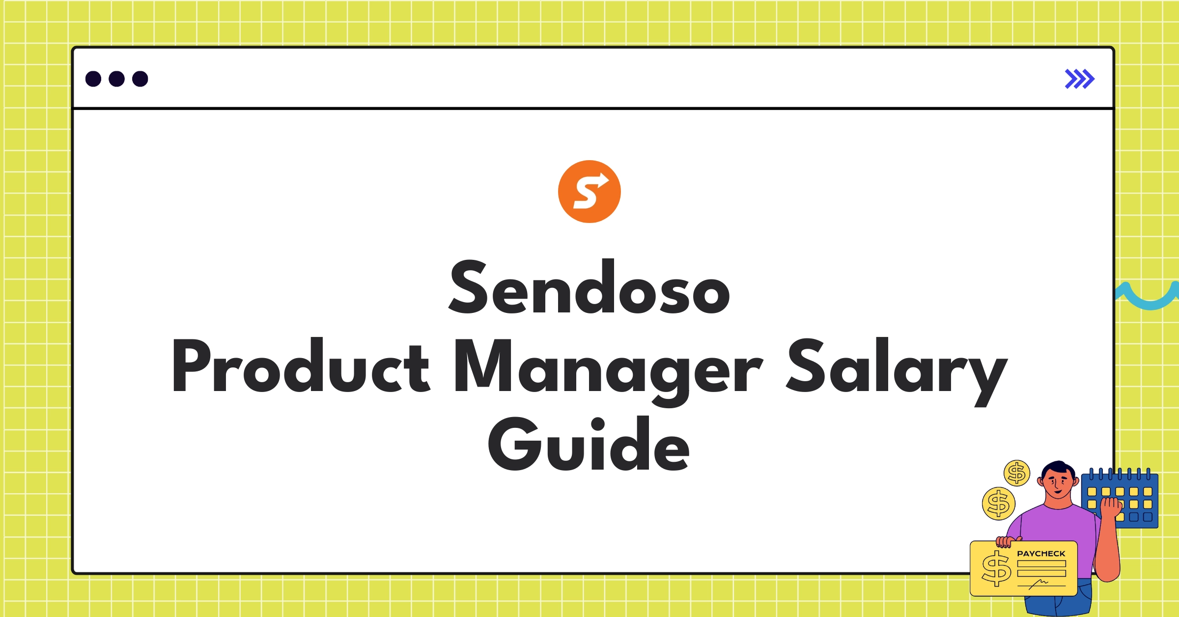 Infographic showing Sendoso Product Manager salary components and ranges for different levels in 2025