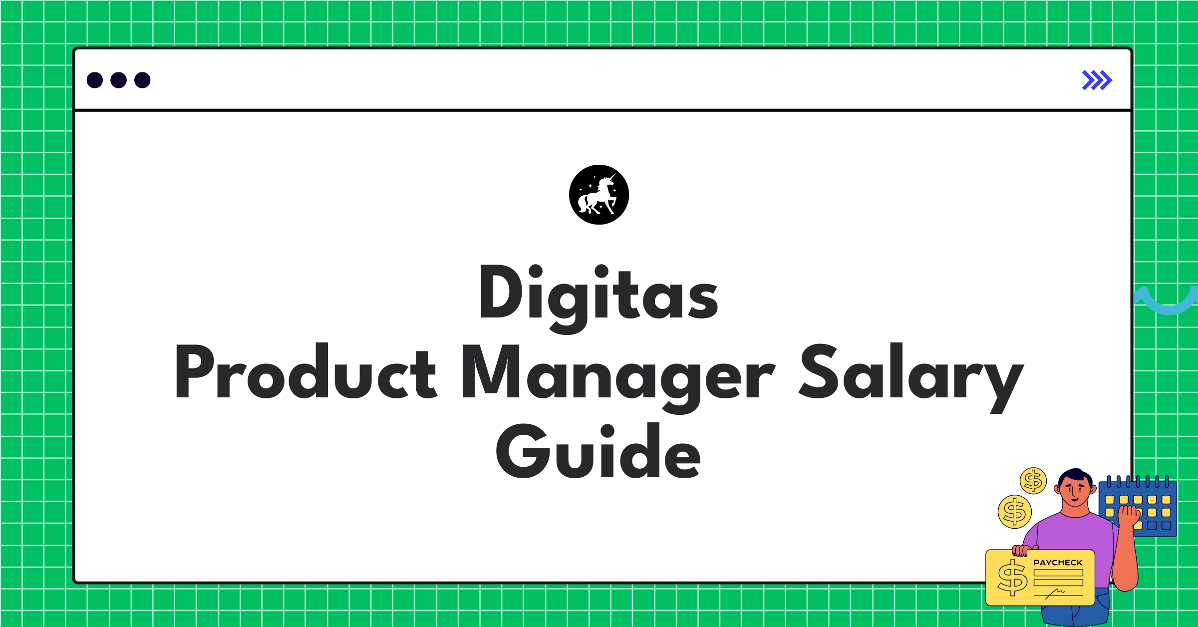 Infographic showing Digitas Product Manager salary ranges and benefits for 2025