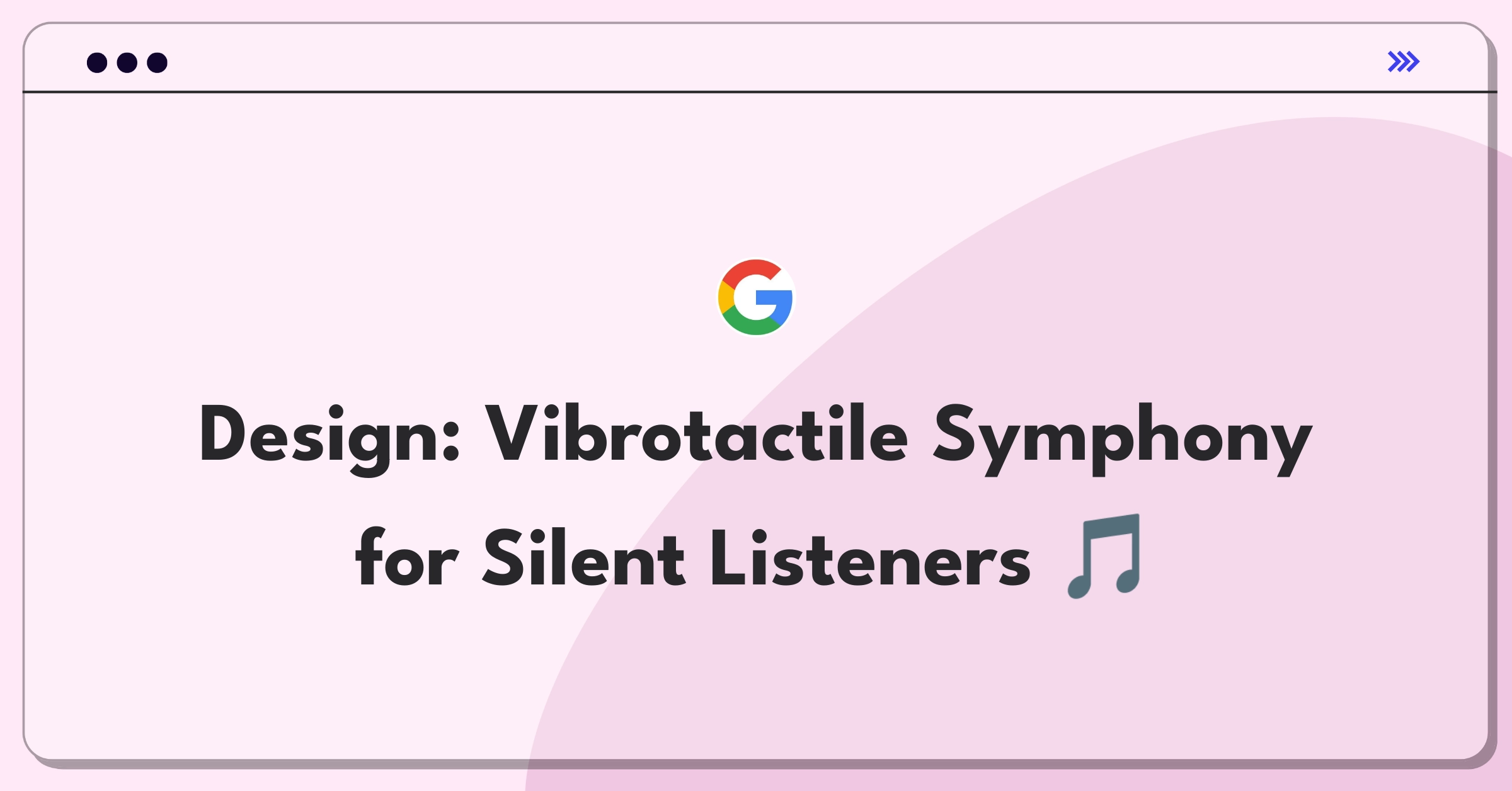 Product Management Design Question: Conceptual image of deaf person experiencing music through vibrations