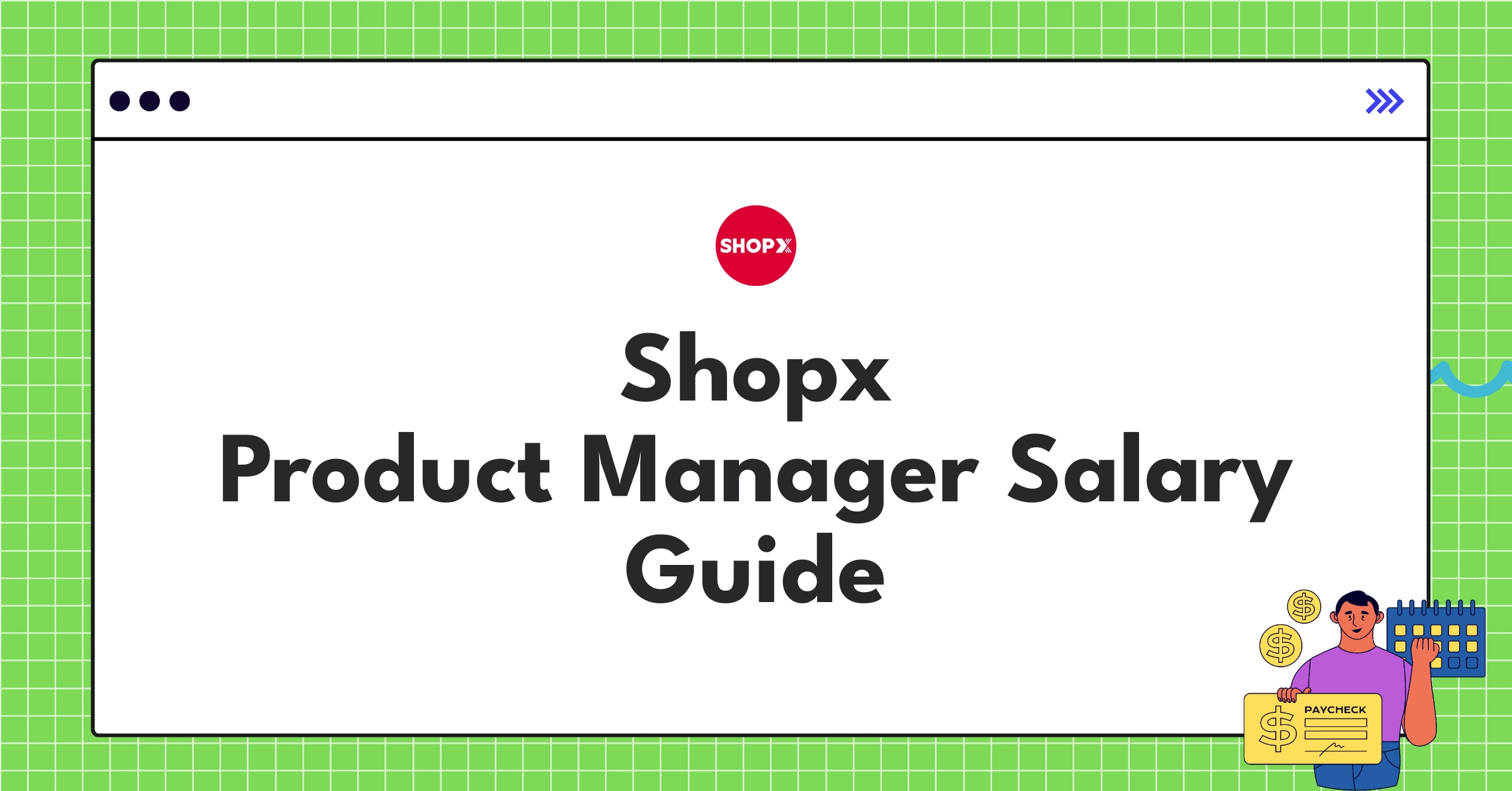 Detailed Shopx Product Manager salary structure infographic showing base pay, bonuses, and equity