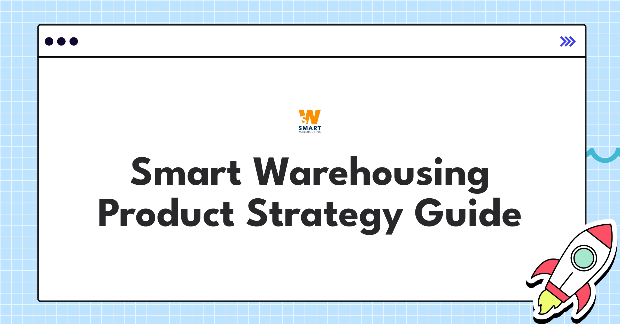 Smart Warehousing's AI-powered warehouse with robots and blockchain visualization for optimized logistics operations
