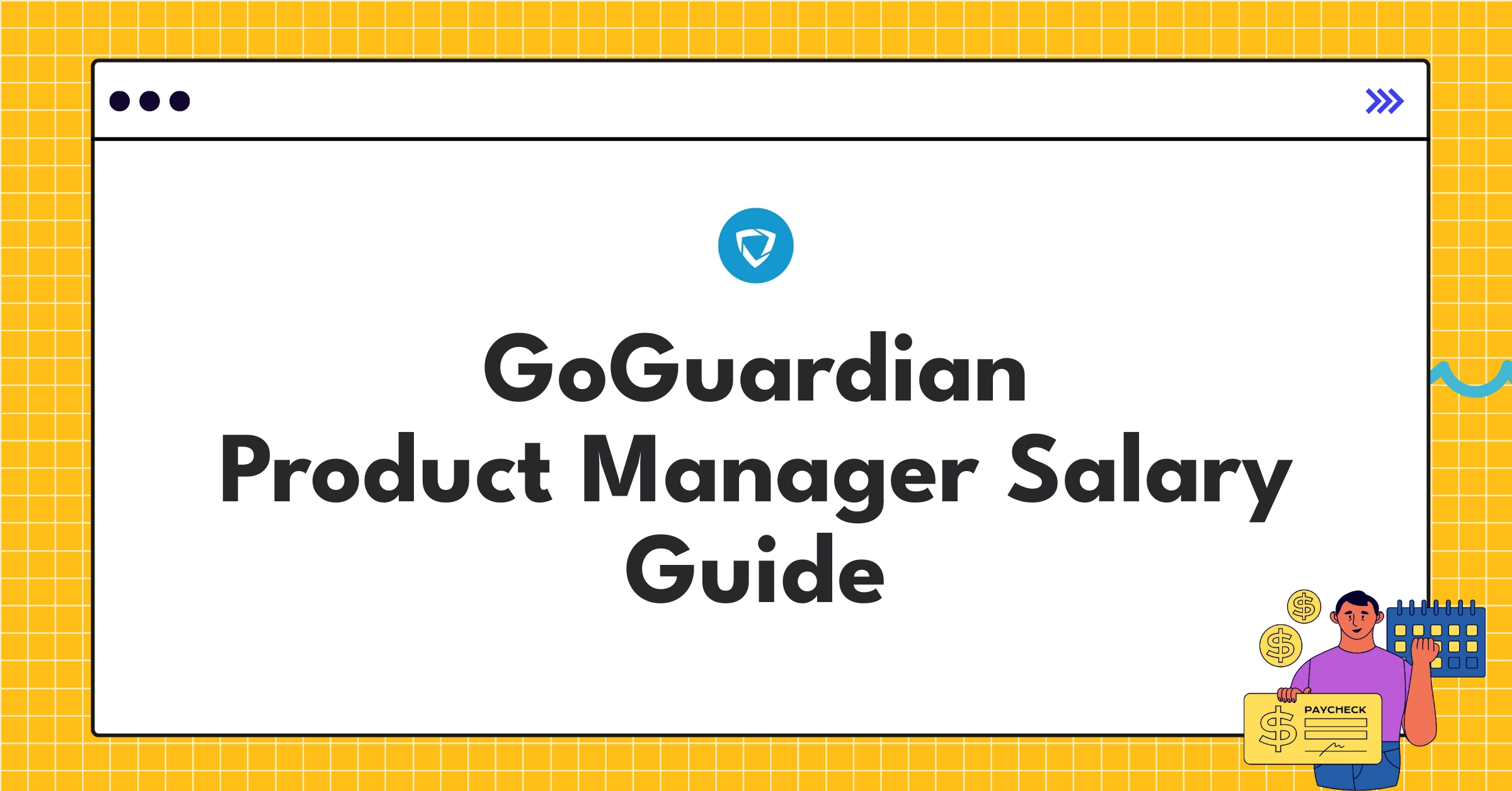 Infographic showing GoGuardian Product Manager salary ranges and compensation factors in EdTech industry for 2025