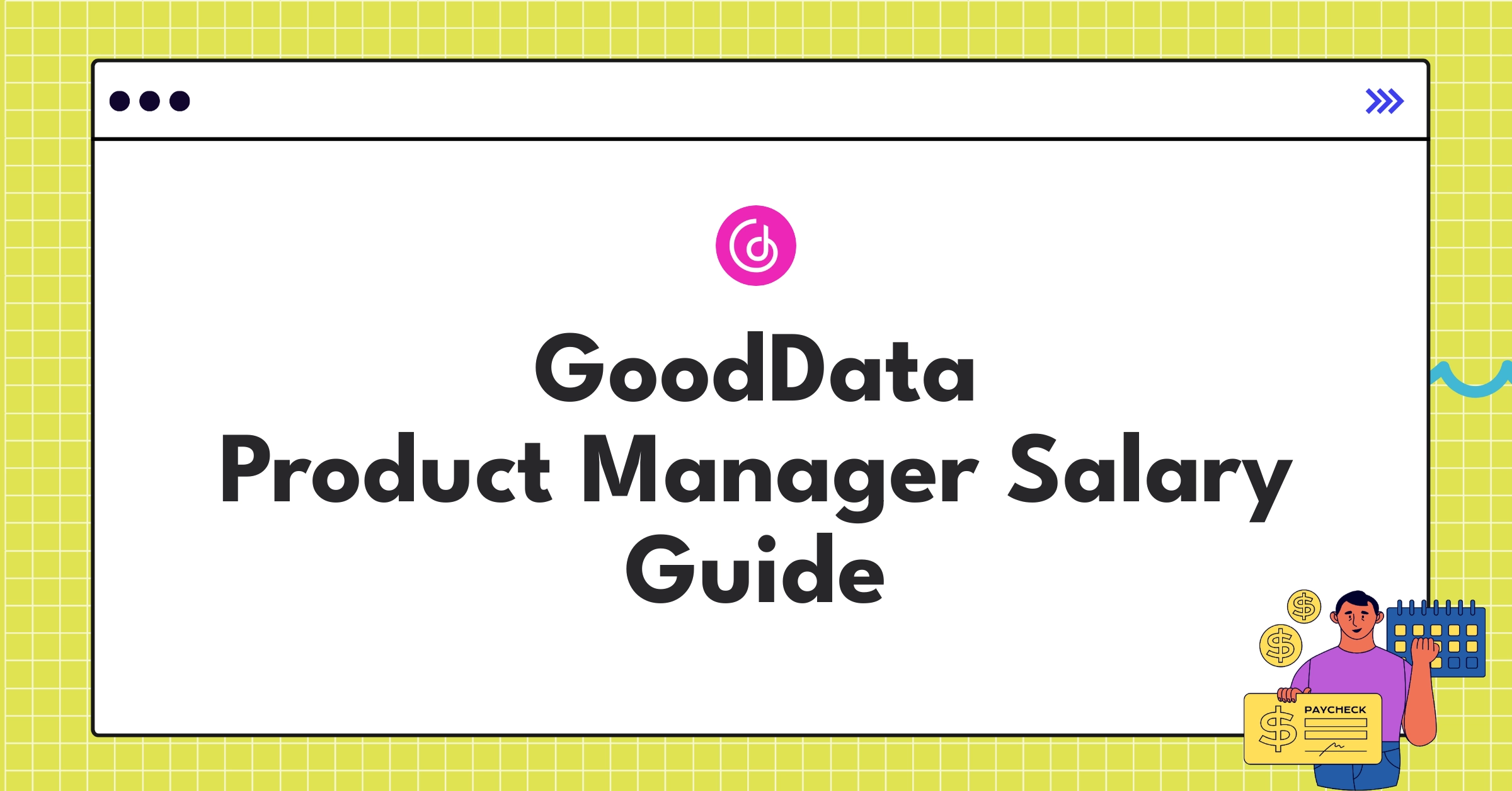 GoodData Product Manager compensation chart showing salary components and career progression