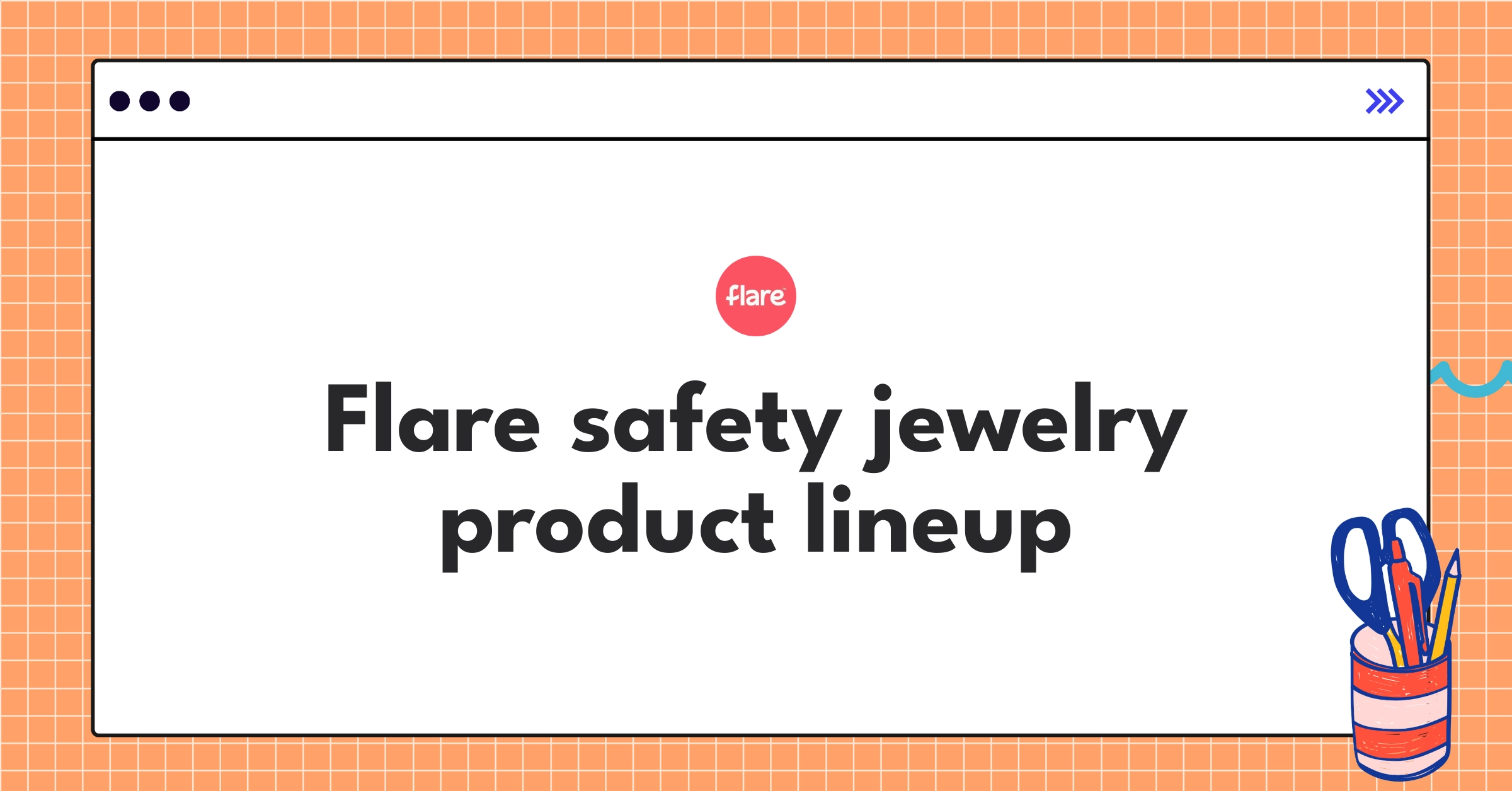 Flare's personal safety wearable collection showcasing discreet jewelry designs with integrated technology