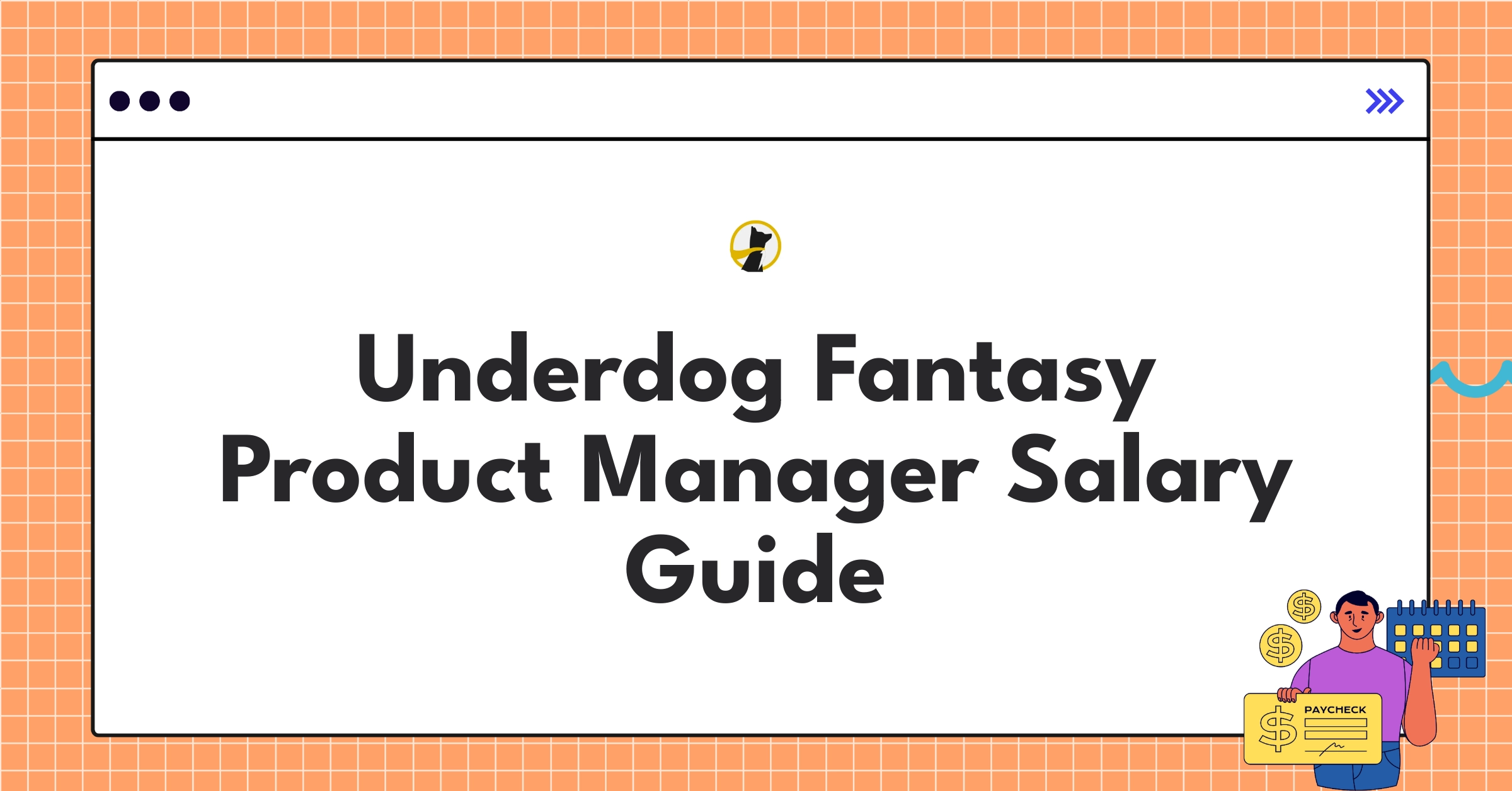 Detailed infographic showing Underdog Fantasy product manager salary ranges and benefits for 2025