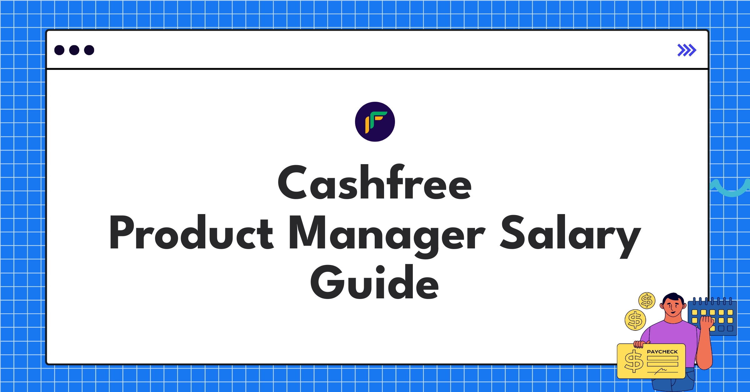 Infographic showing Cashfree product manager salary ranges and benefits for different levels in 2025
