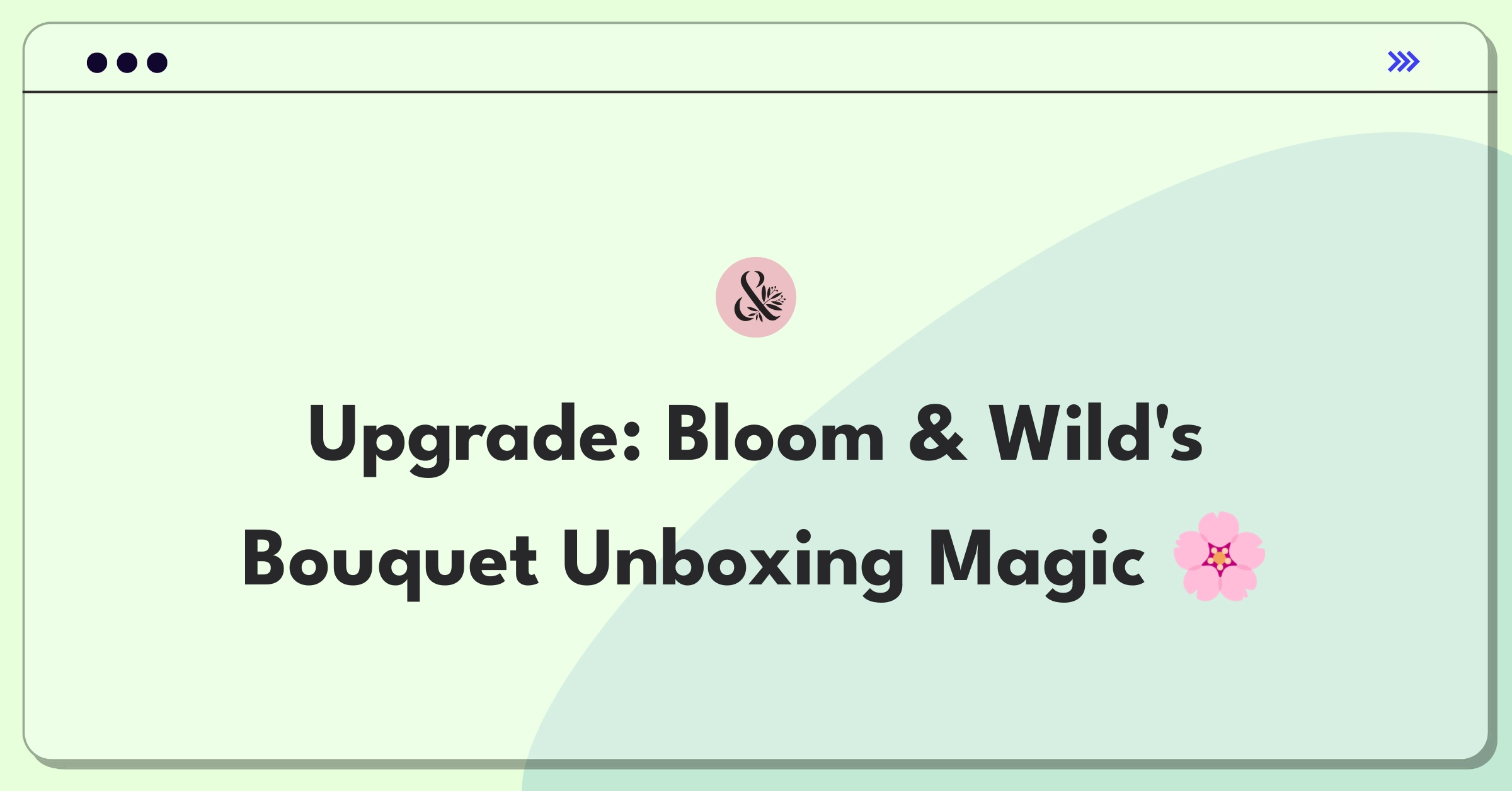 Product Management Improvement Question: Innovative packaging solutions for enhancing flower delivery unboxing experience