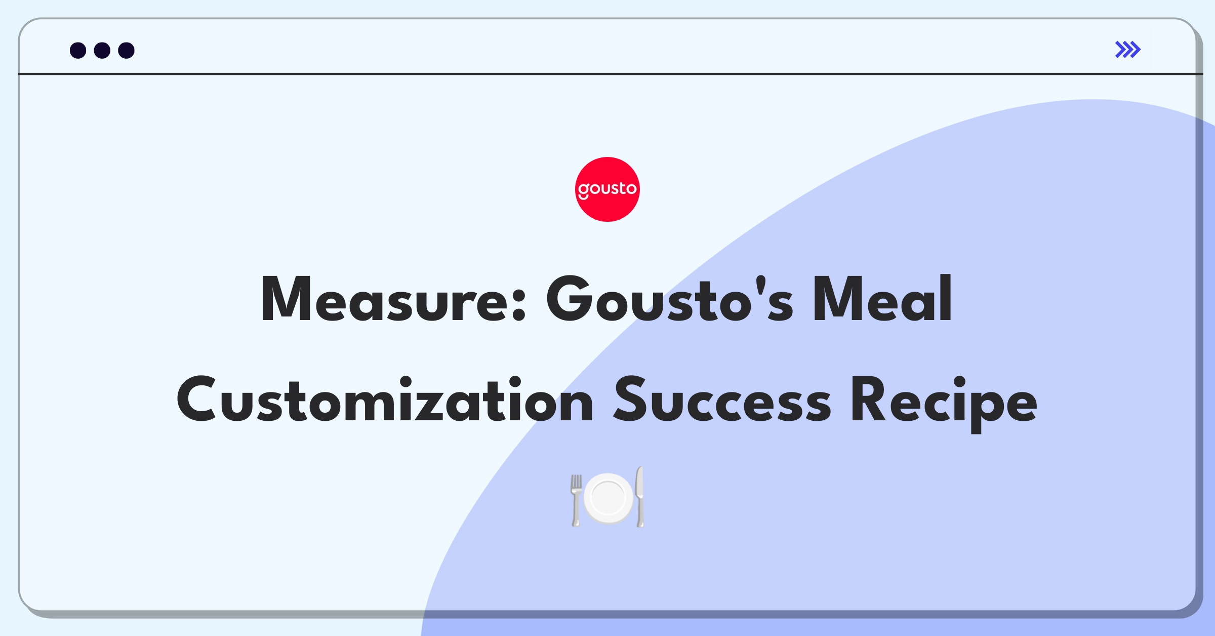 Product Management Metrics Question: Defining success for Gousto's meal customization feature