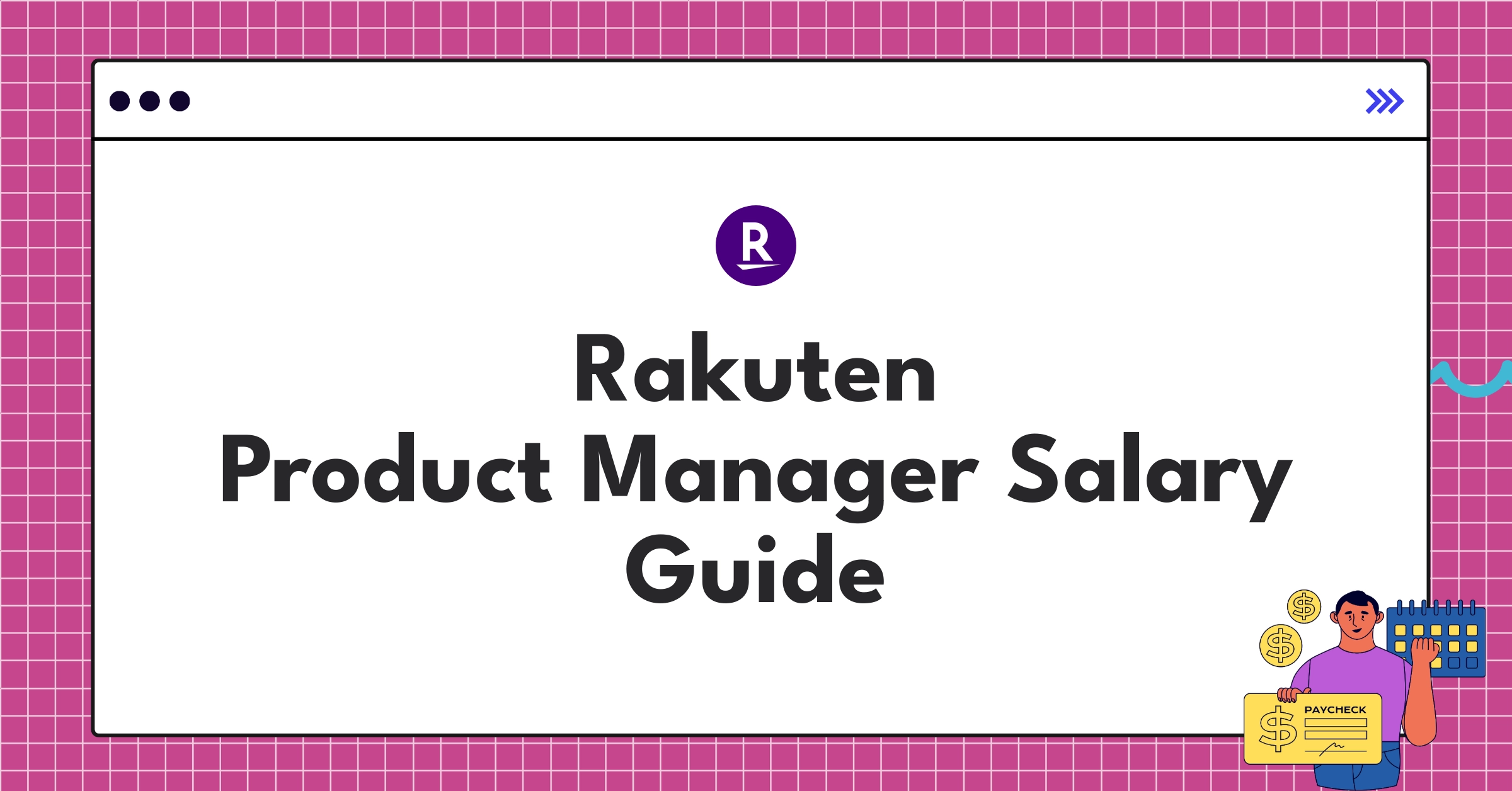 Infographic showing Rakuten Product Manager salary components and comparison with industry standards