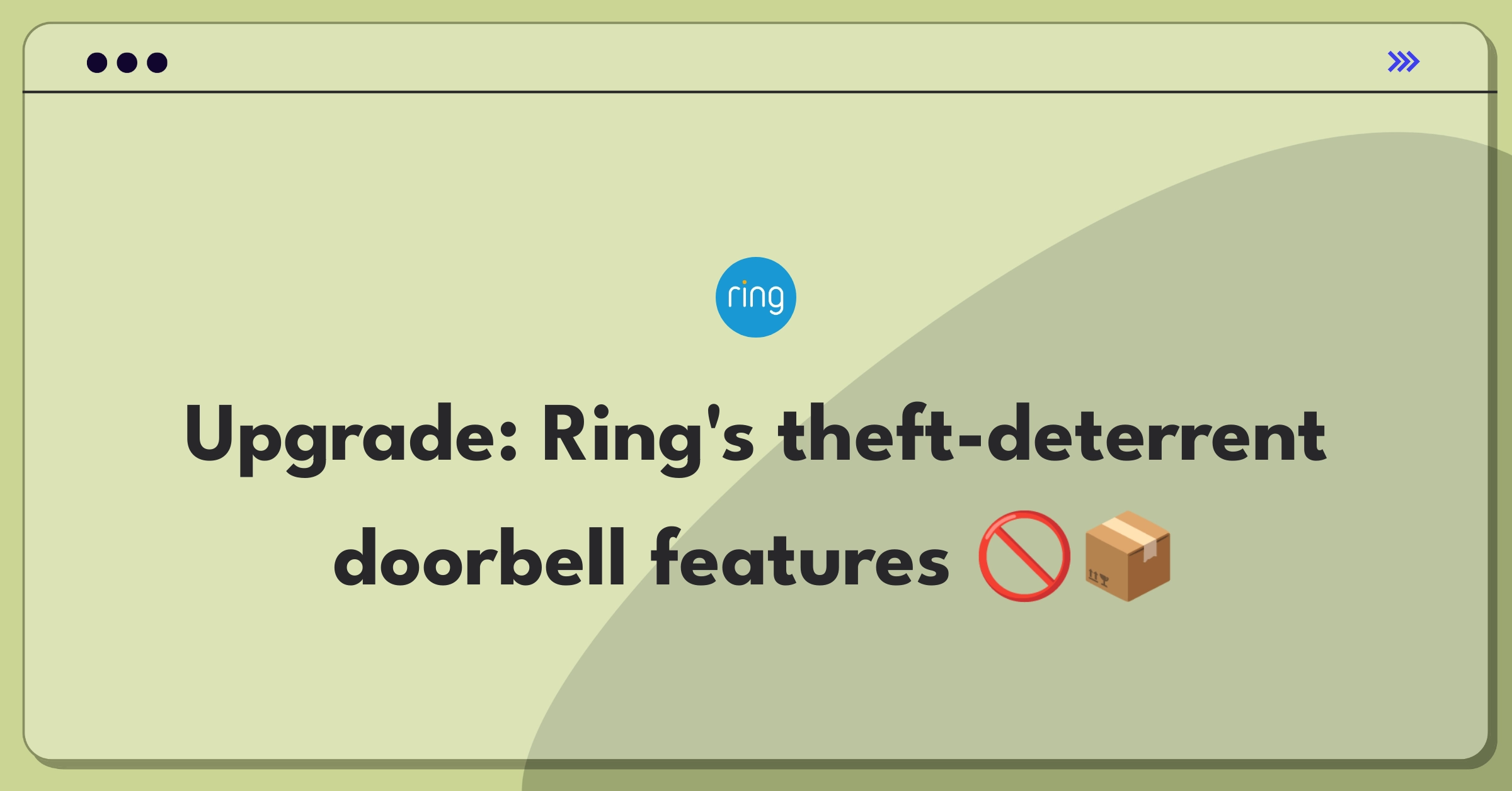 Product Management Improvement Question: Enhancing Ring video doorbell for package theft prevention