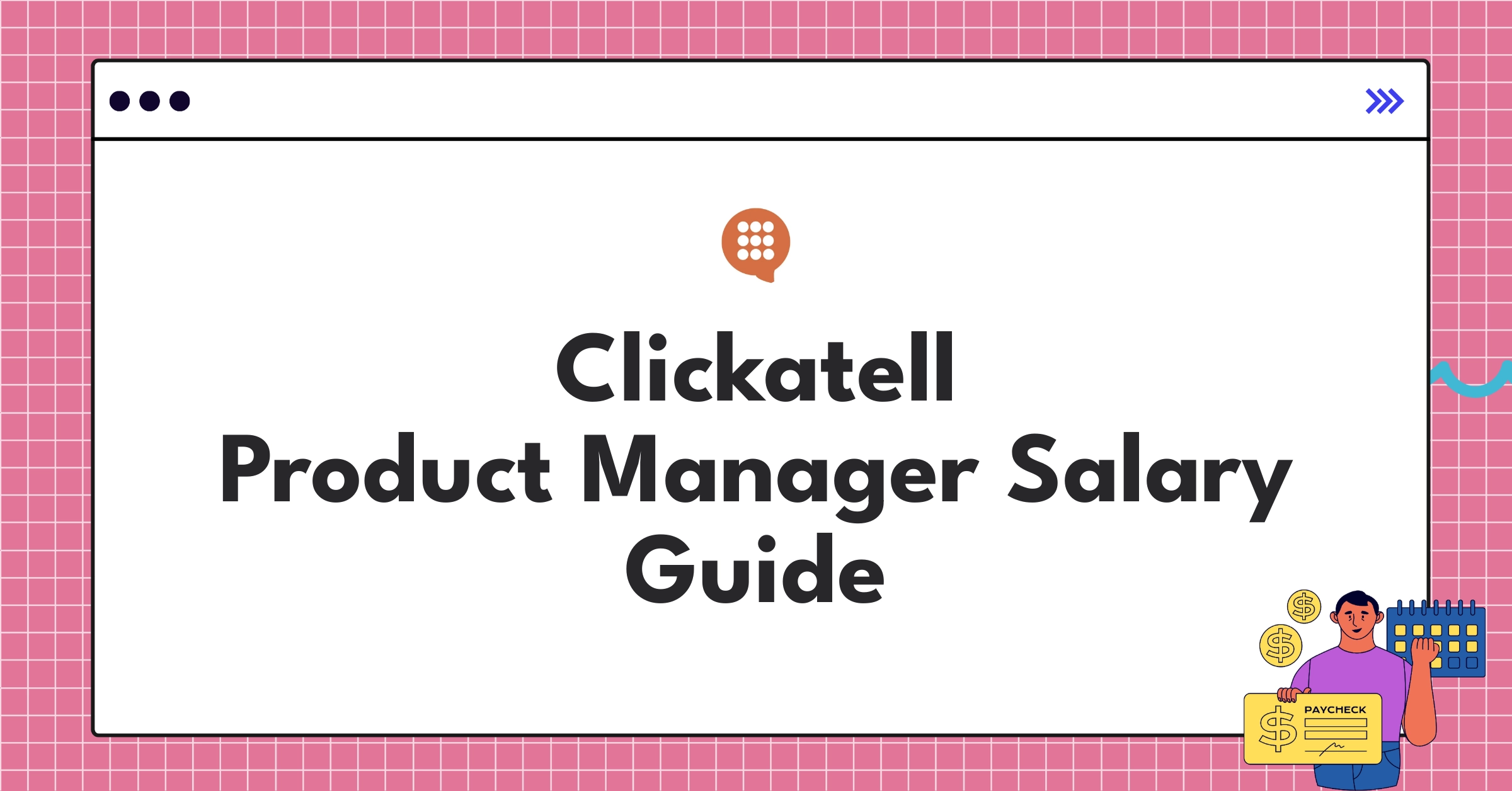 Infographic showing Clickatell Product Manager salary components and progression for 2025 in mobile messaging industry