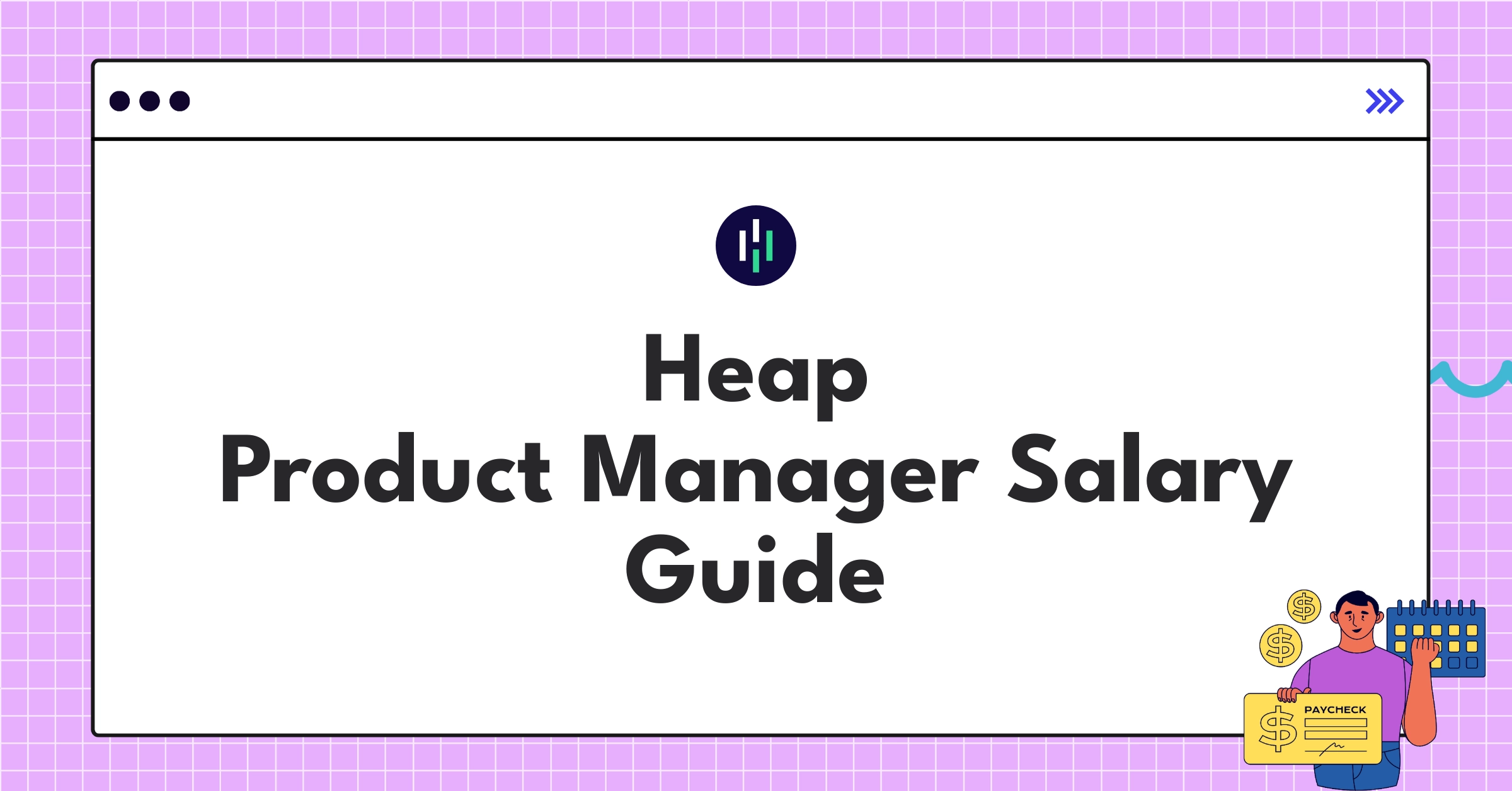 Detailed infographic showing Heap Product Manager salary components and comparison with industry standards