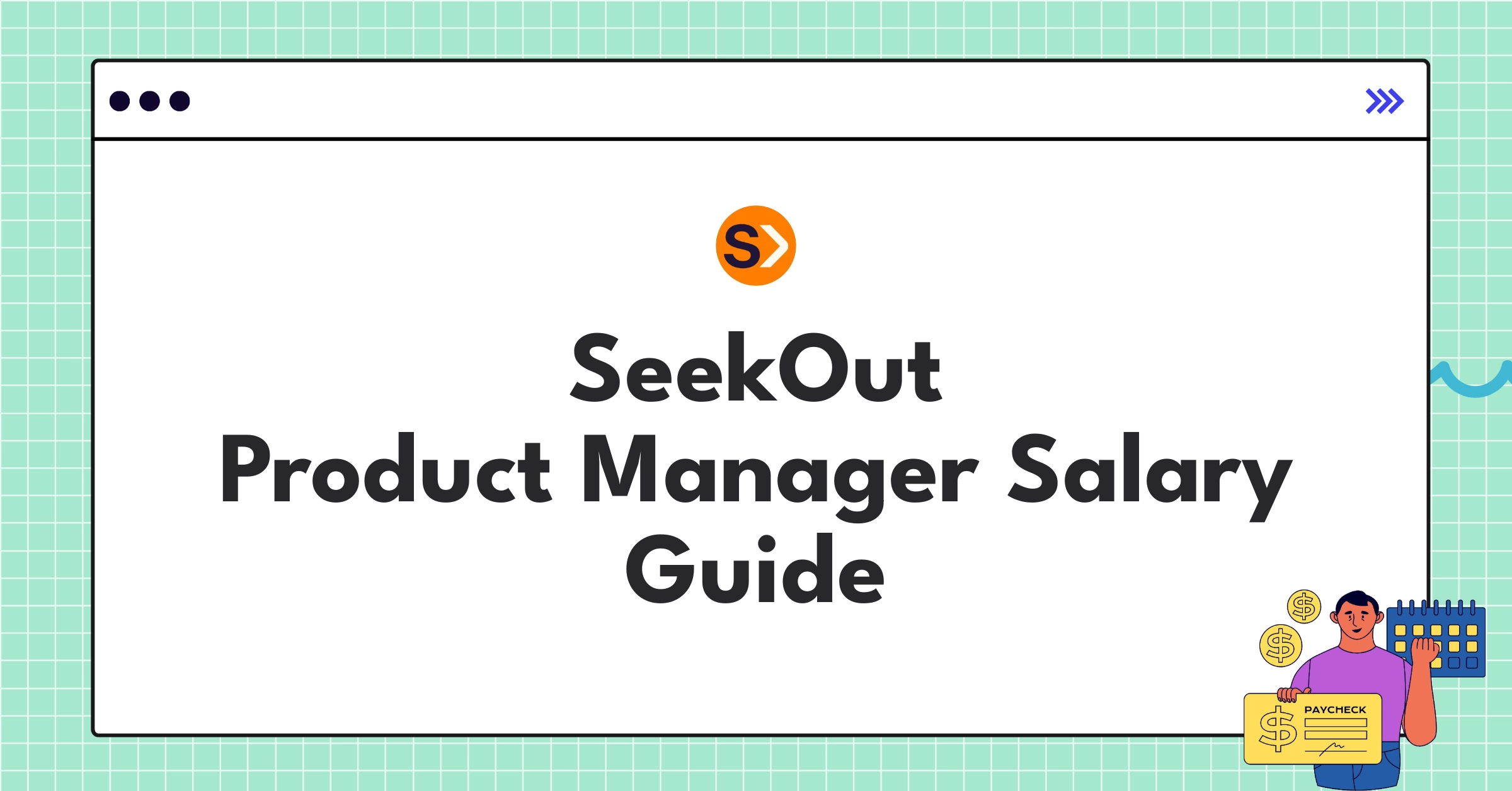 Detailed infographic of SeekOut product manager salary components and ranges for 2025