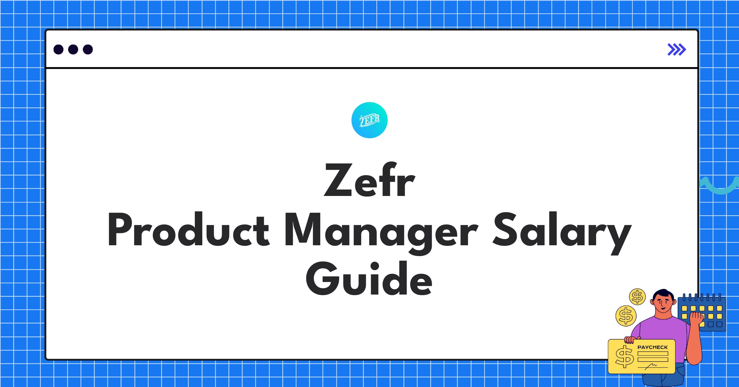 Infographic showing Zefr Product Manager salary components and career progression for 2025