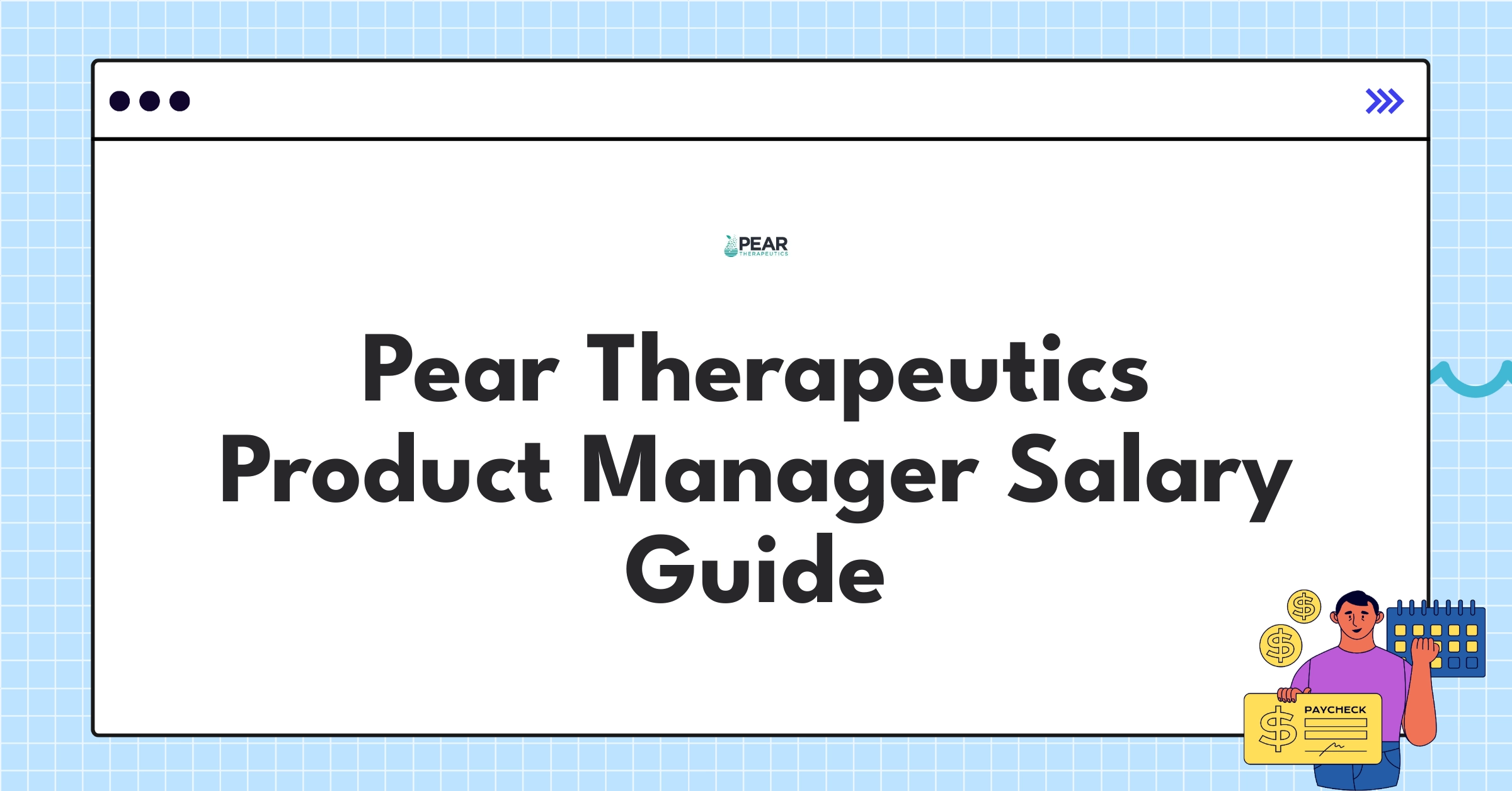 Pear Therapeutics Product Manager salary breakdown infographic showing compensation components and industry comparisons