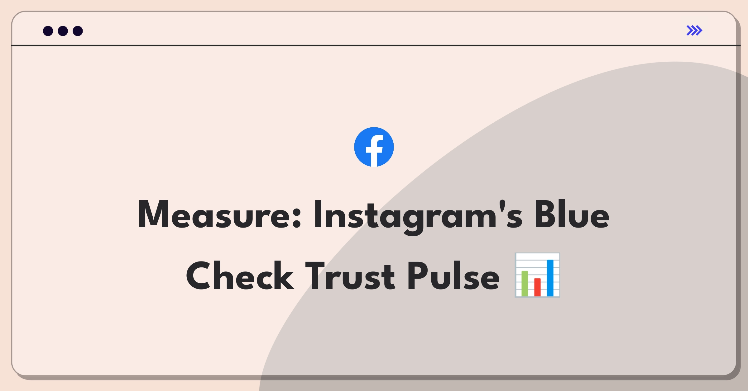 Product Management Success Metrics Question: Instagram Verified badge goals and KPIs visualization