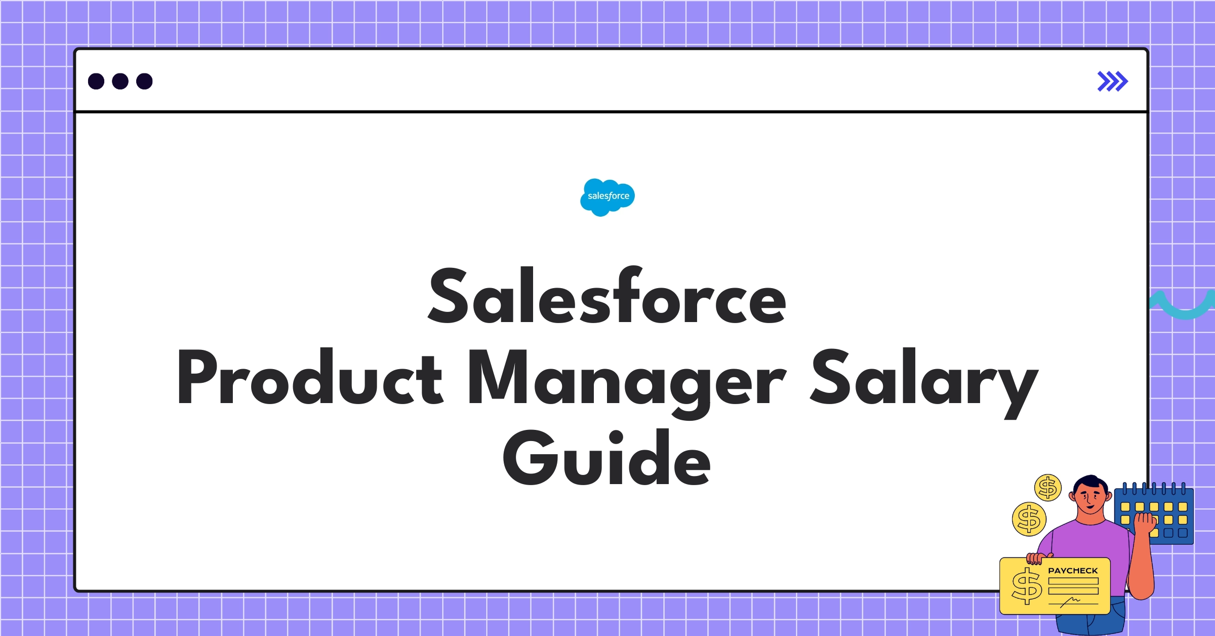 Infographic showing Salesforce Product Manager salary ranges and compensation structure for 2025