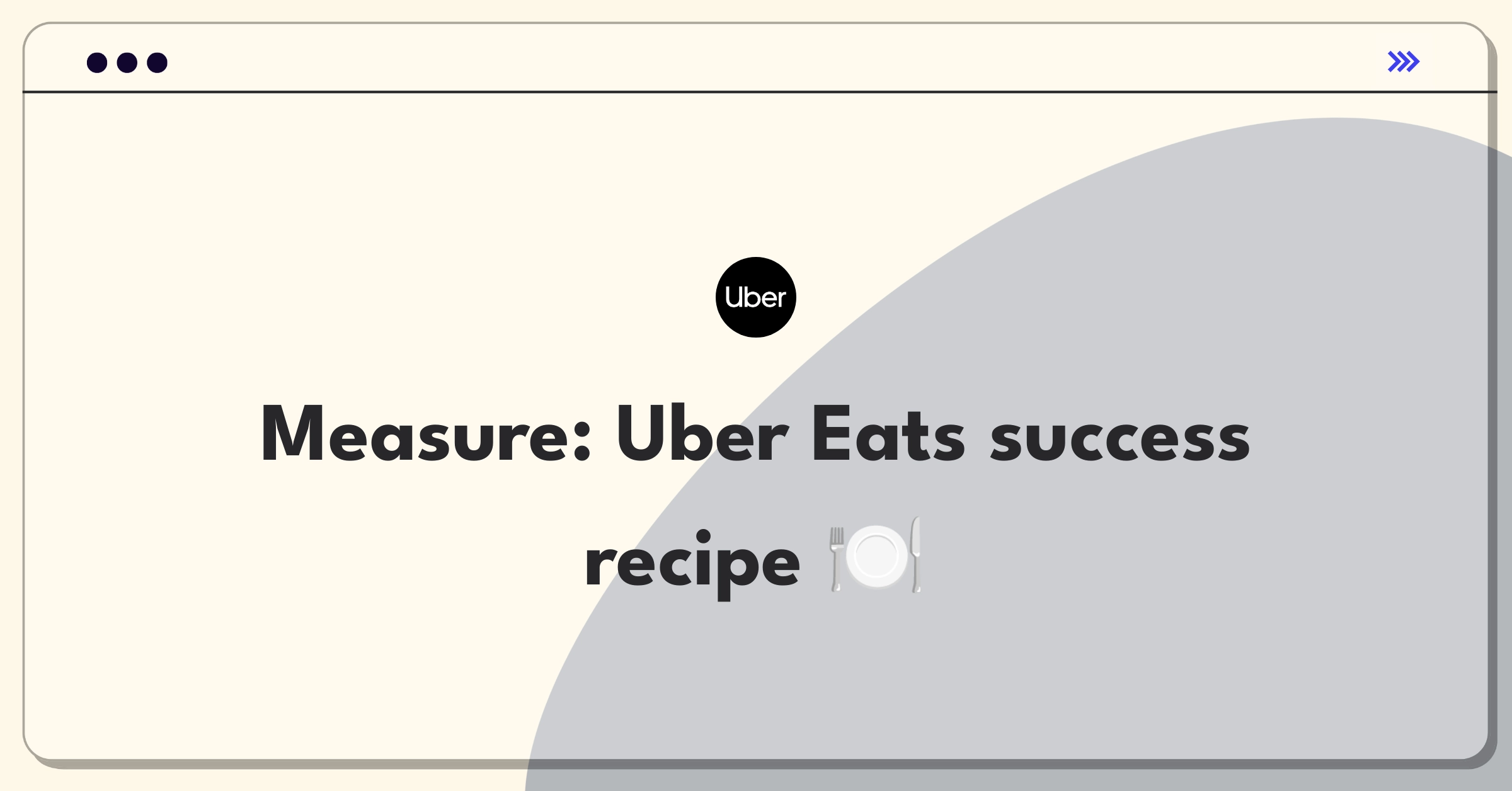 Product Management Success Metrics Question: Uber Eats team goals and key performance indicators