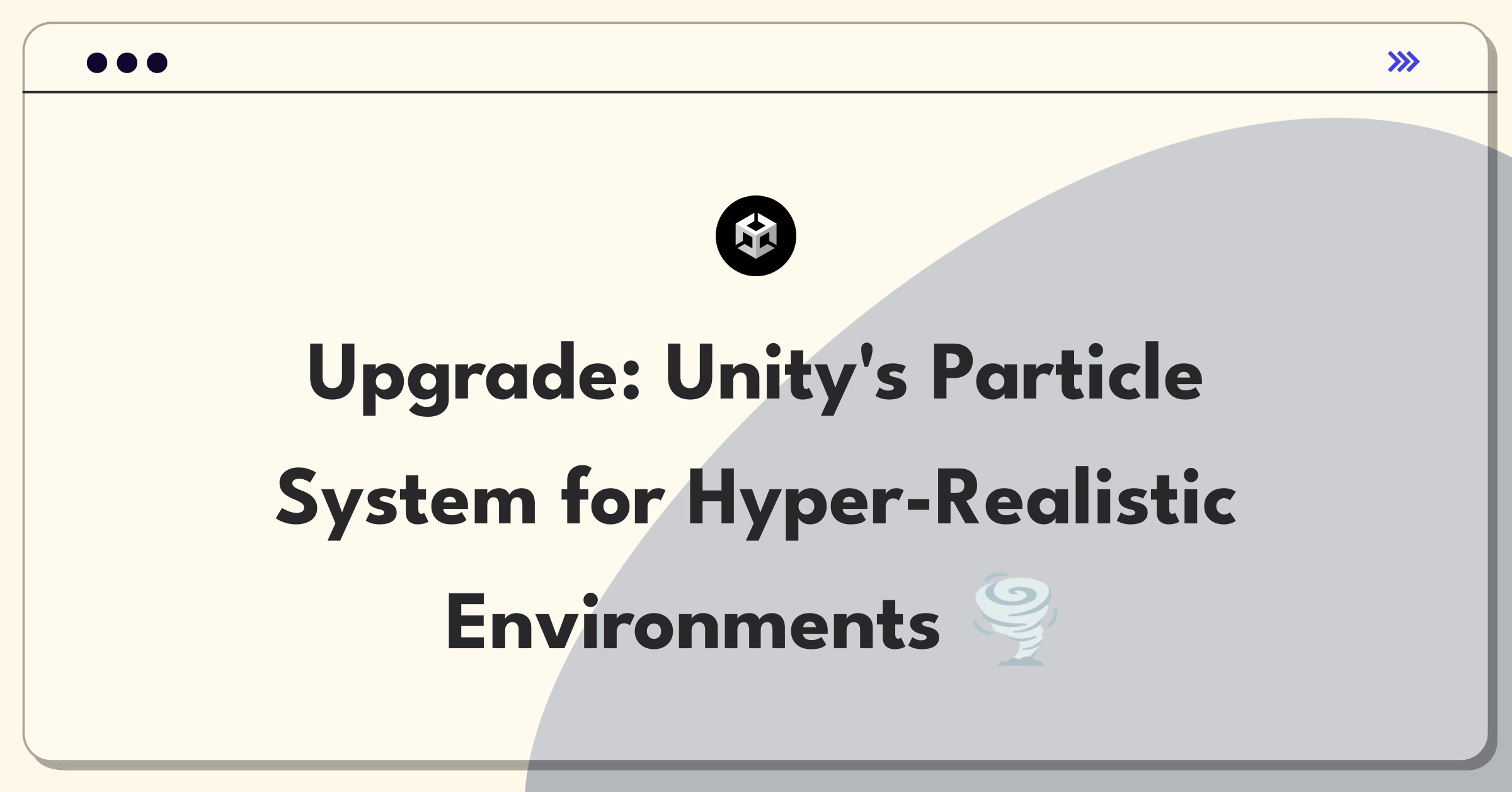 Product Management Improvement Question: Unity particle system upgrade for enhanced environmental effects in games