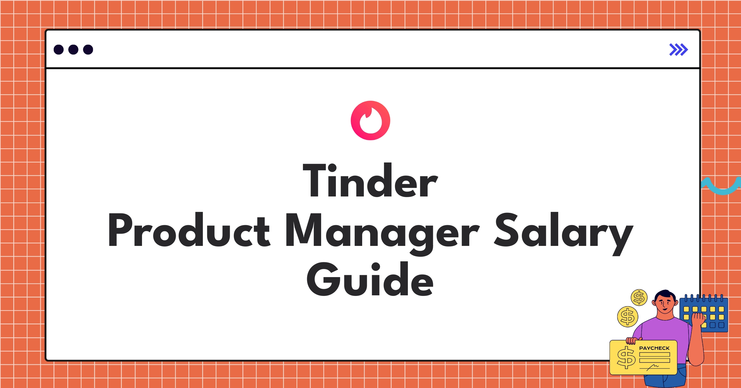 Infographic showing Tinder Product Manager salary ranges and compensation components in 2025