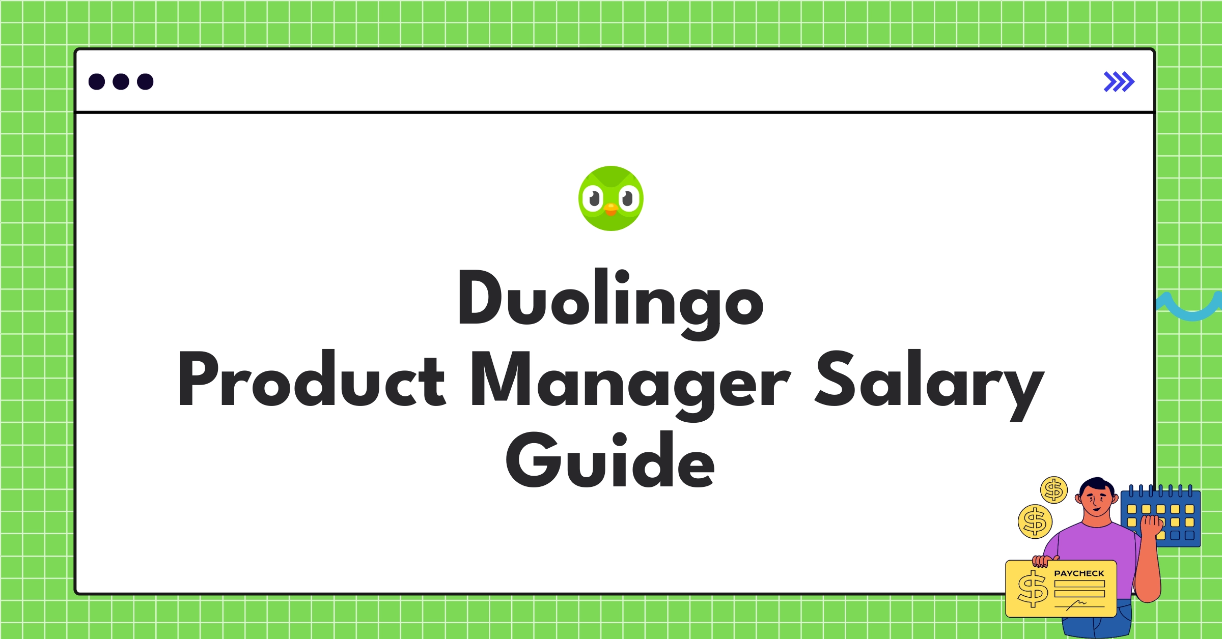 Infographic showing Duolingo Product Manager salary ranges and compensation components in 2025