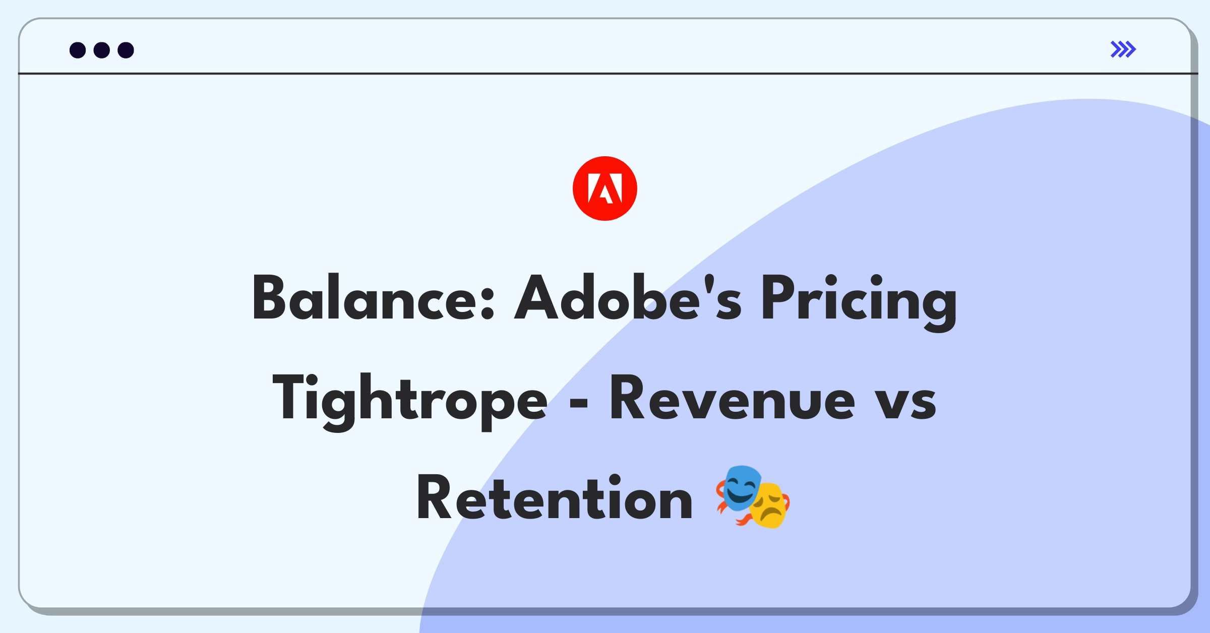 Product Management Trade-off Question: Adobe subscription pricing balanced against user retention strategies