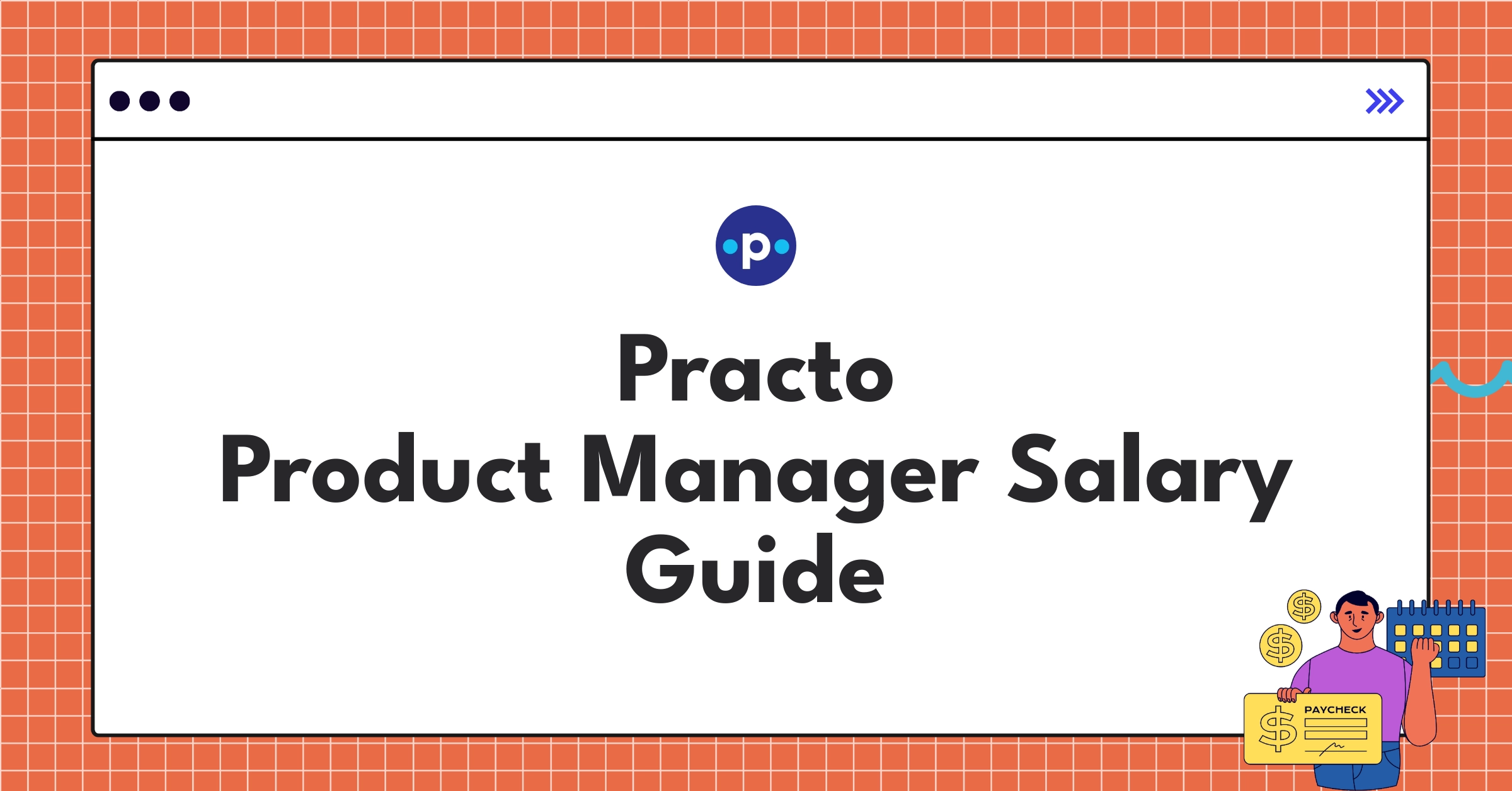 Infographic showing Practo Product Manager salary ranges and compensation structure for 2025