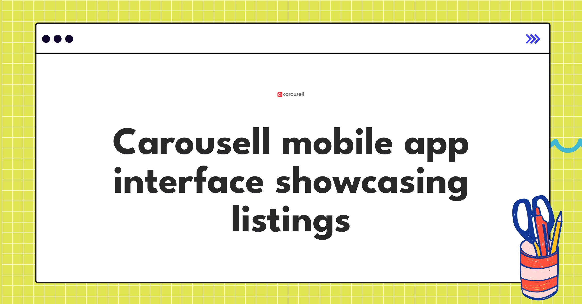Carousell marketplace app interface displaying various product listings and user-friendly navigation